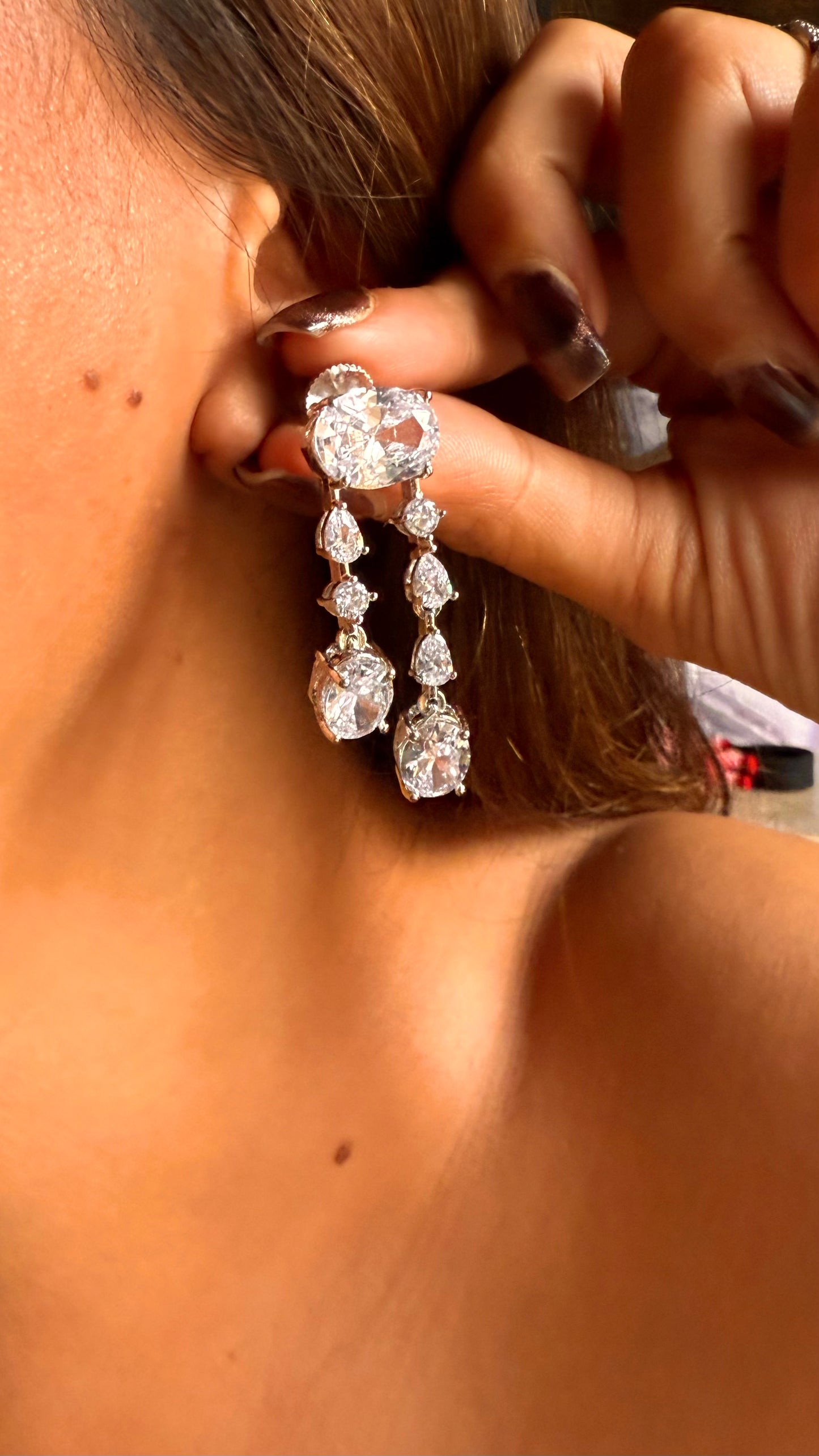 Cz diamond minimal necklace