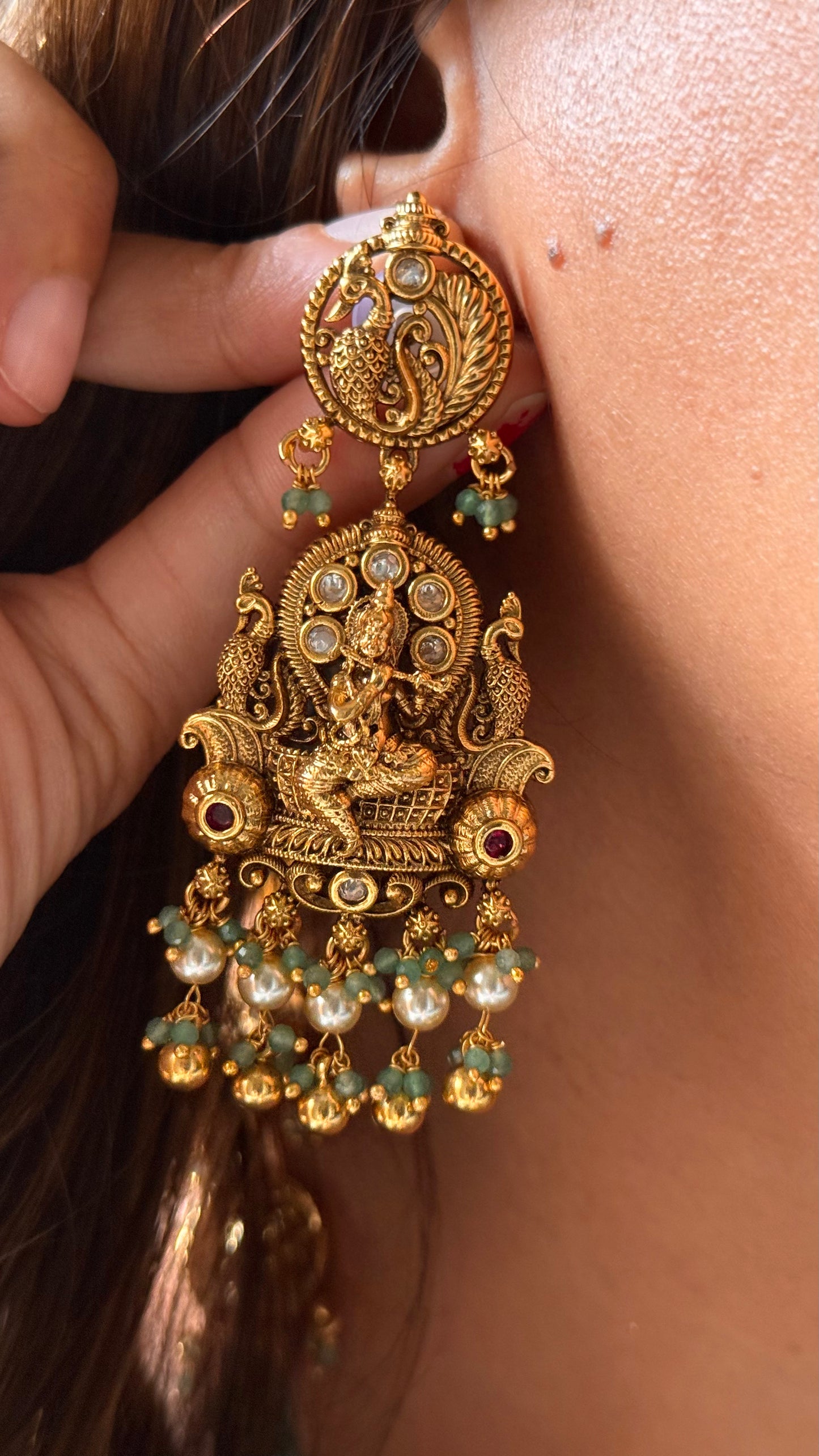 Lord Krishna & Goddess Lakshmi inspired Temple combo