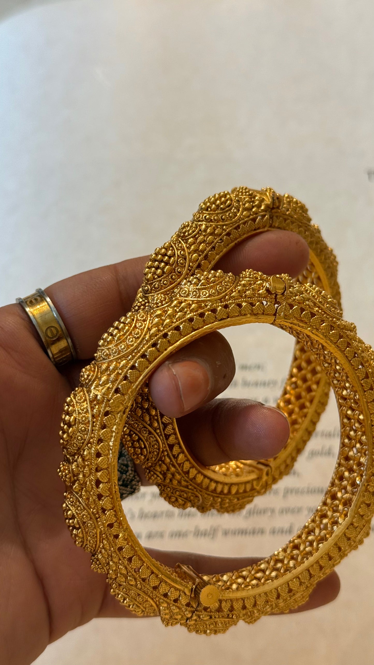 Gold pineapple nakashi heritage bangdi