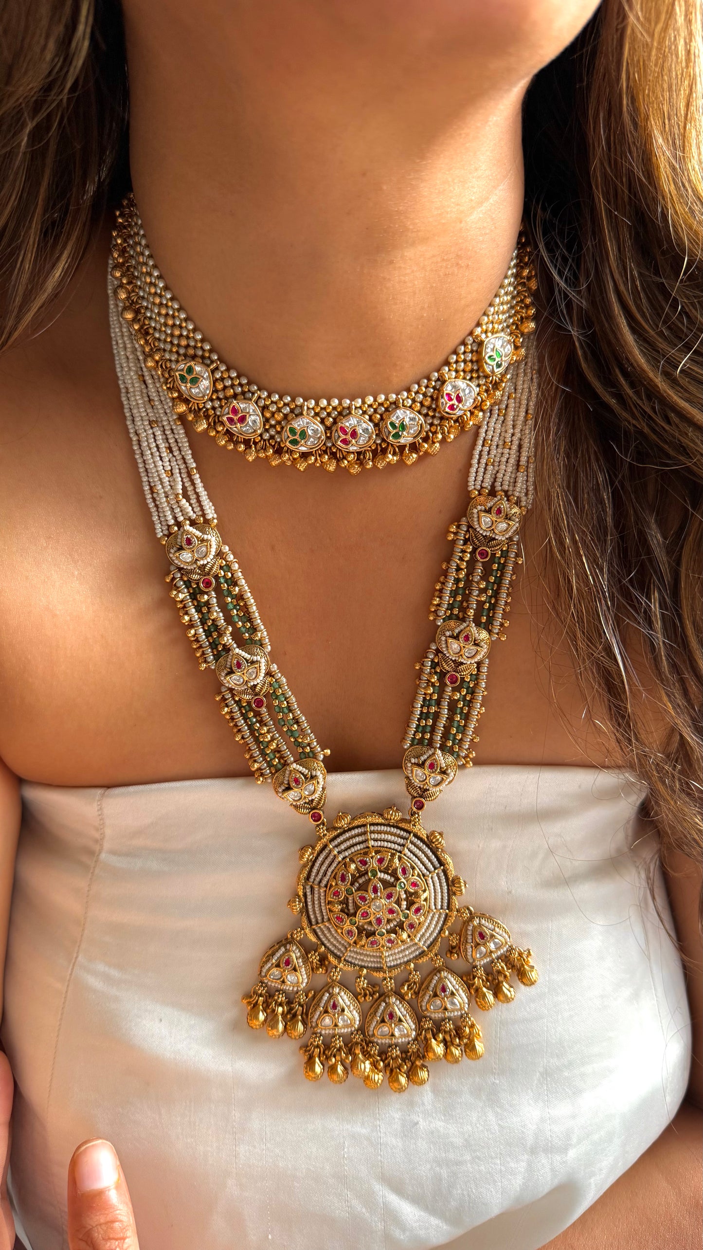 Basra Pearl Rajwada floral combo
