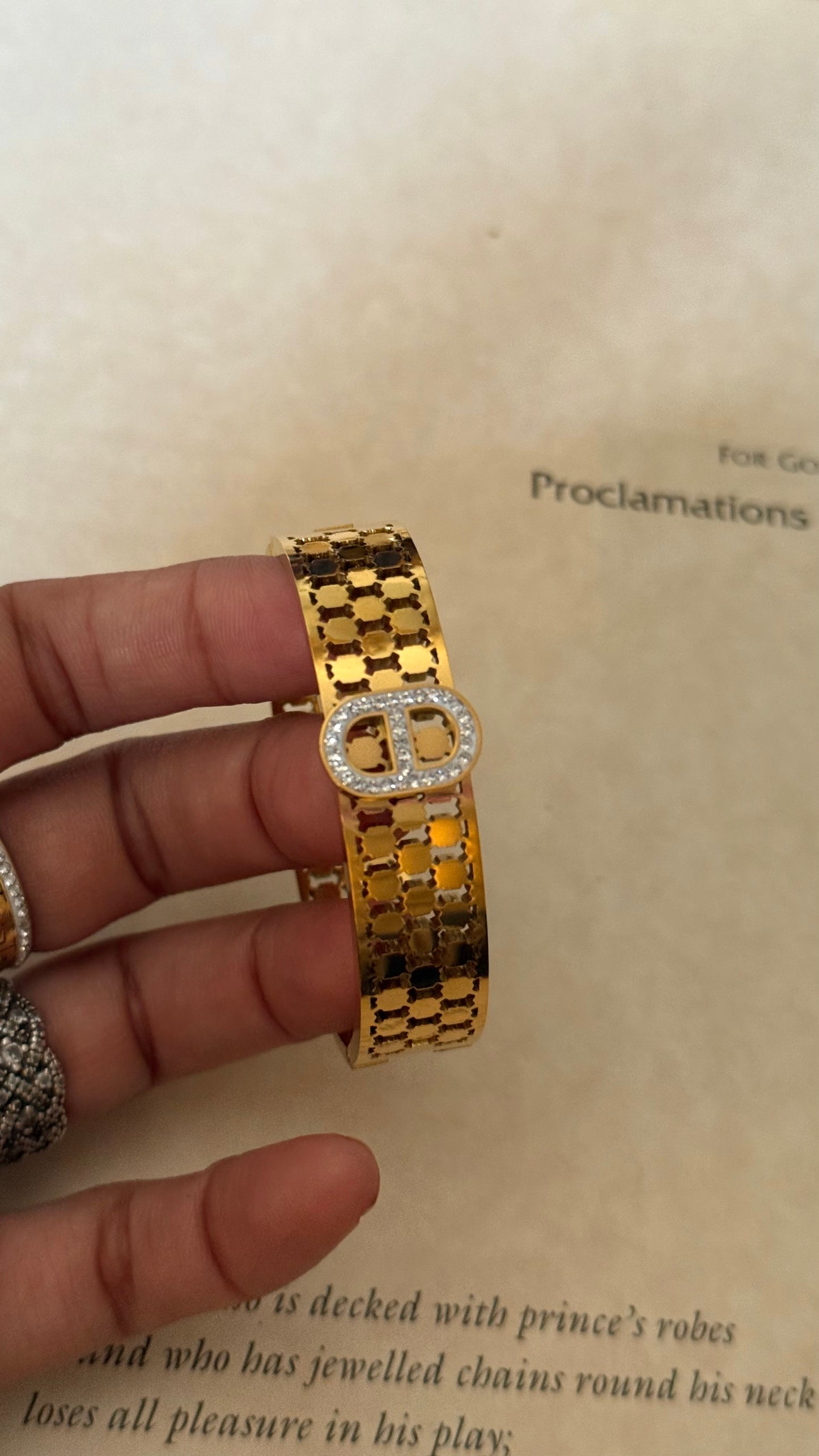 Designer Golden Luxe Bracelet