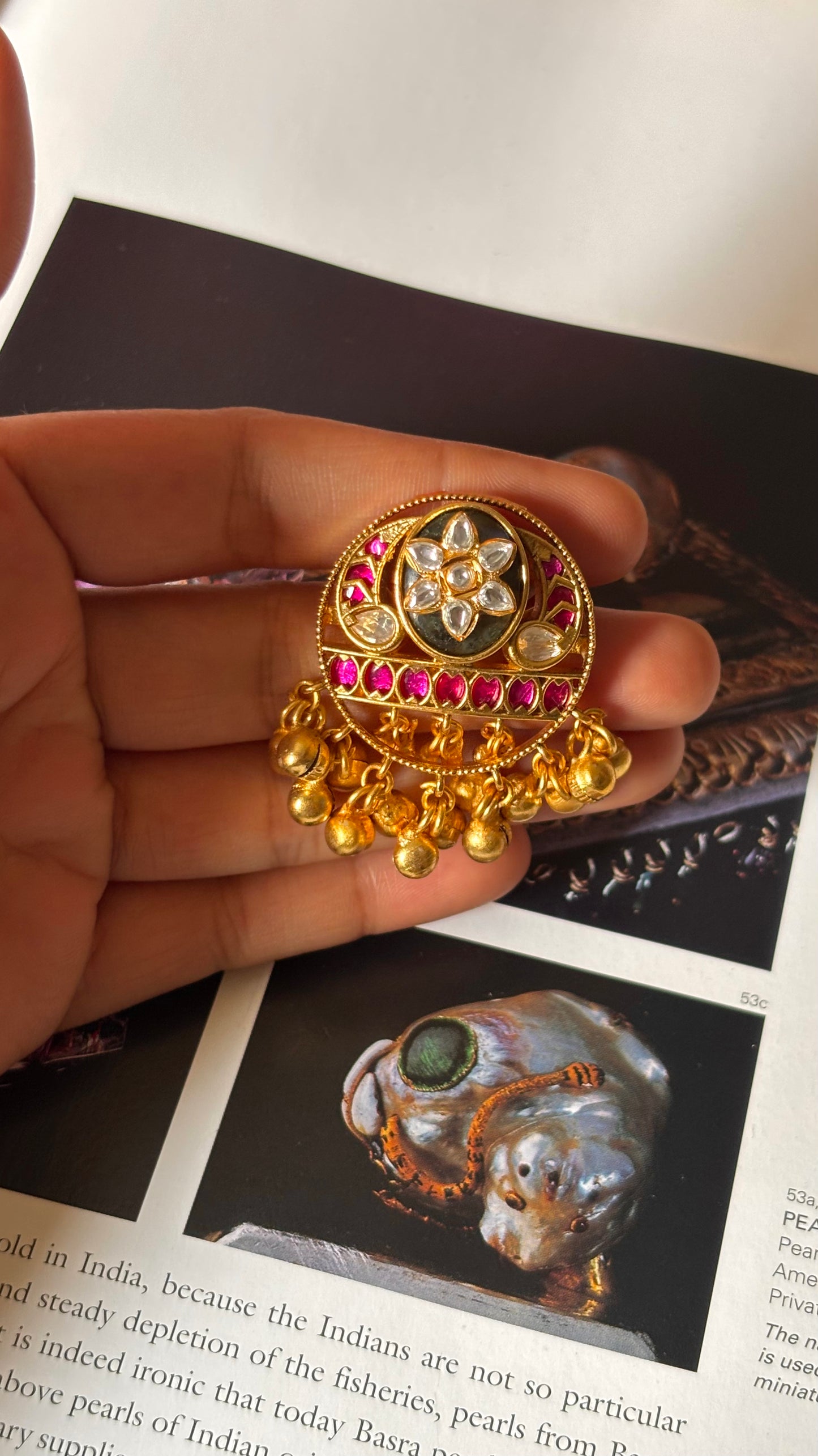 Heritage inlay real stone ring