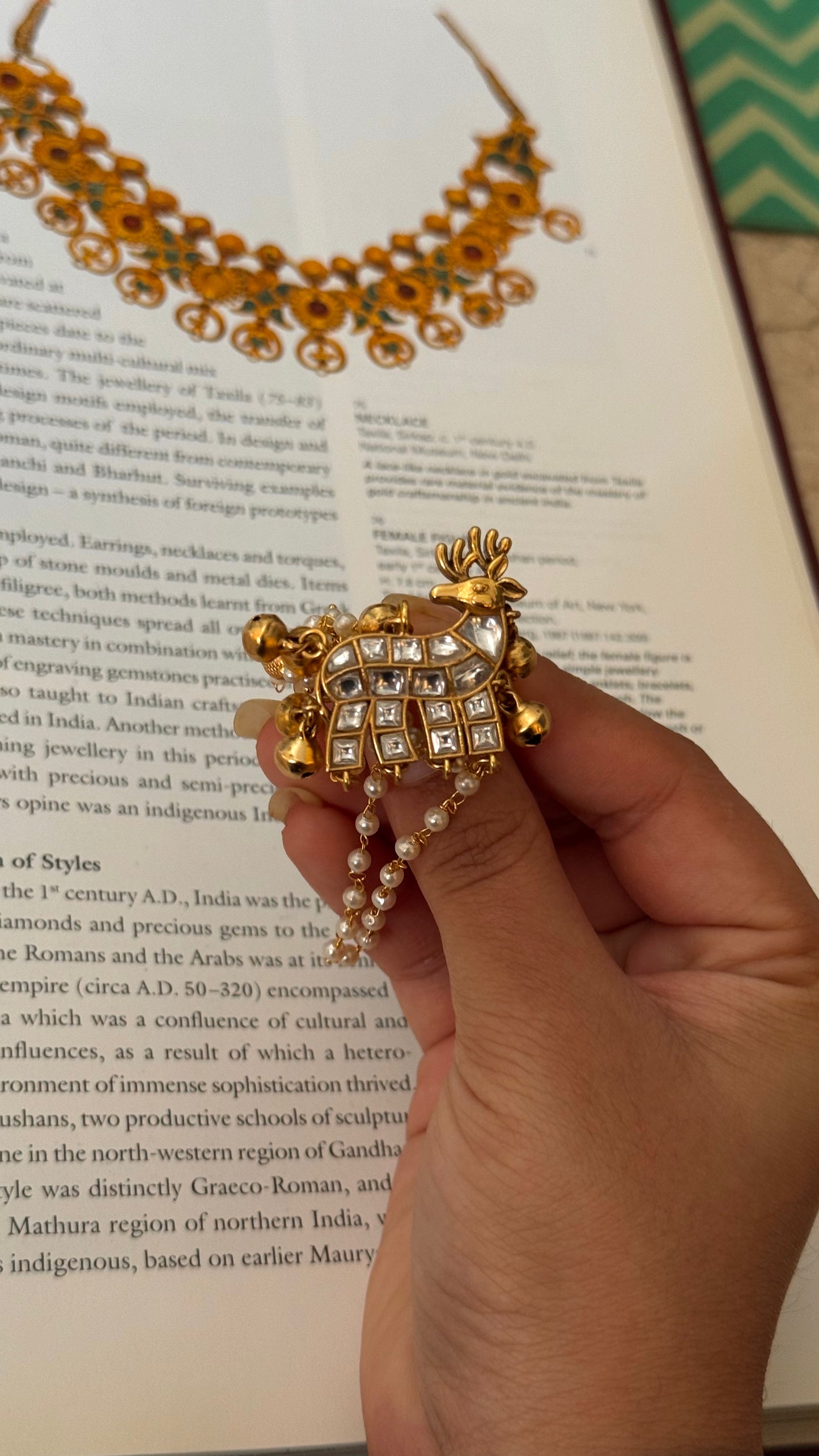 Polki paachi kundan heritage ring