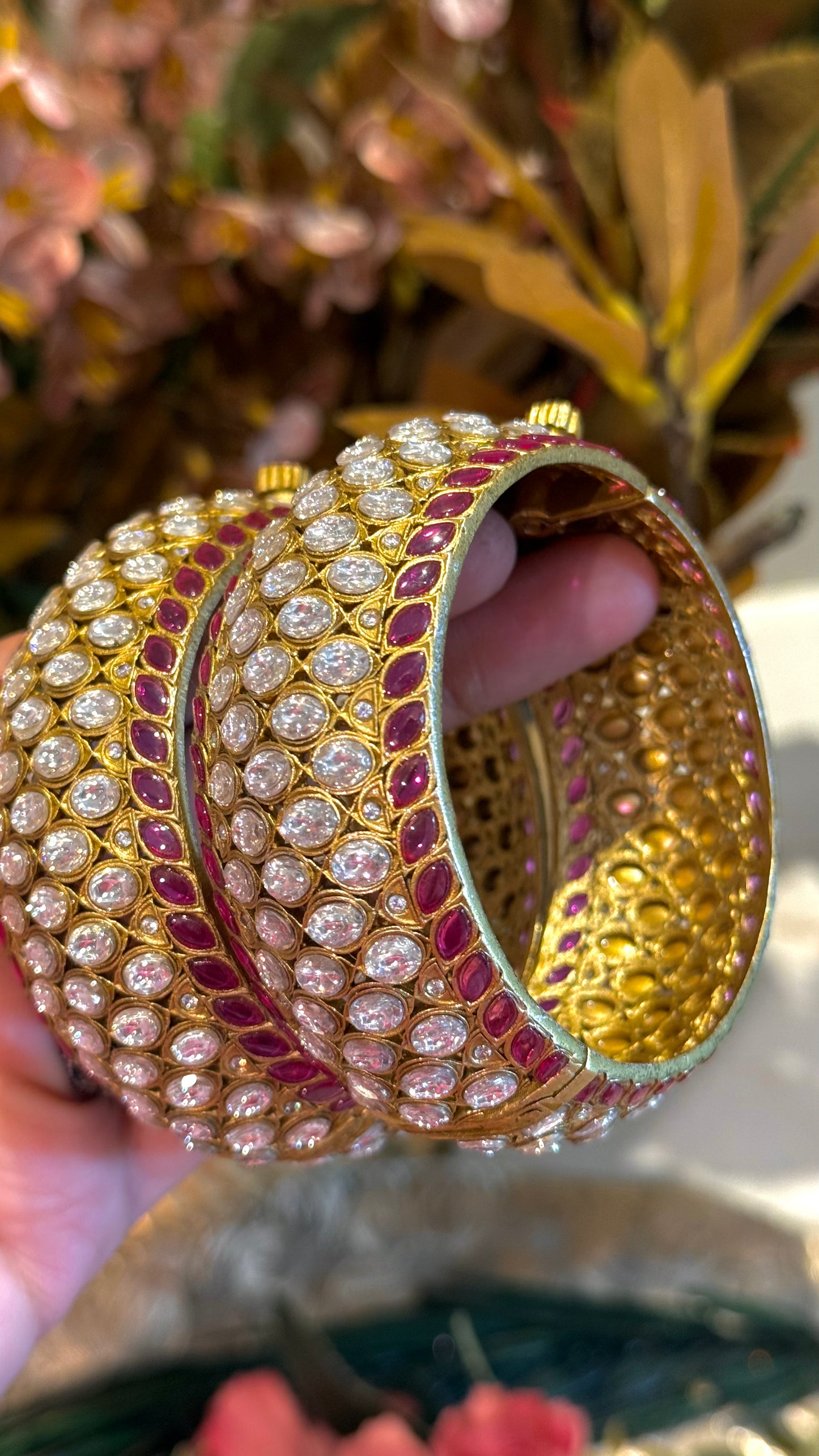 Ruby & Polki Heritage Bangles