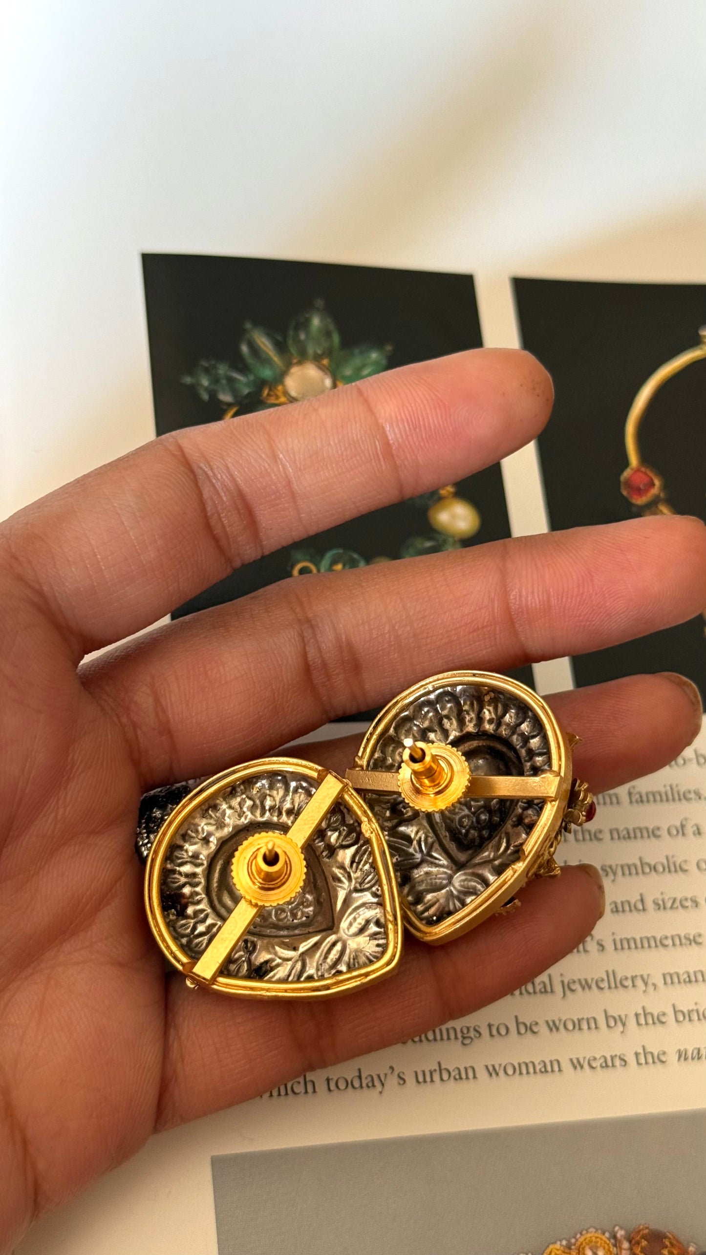 Emerald doublet sabyasachi Studs