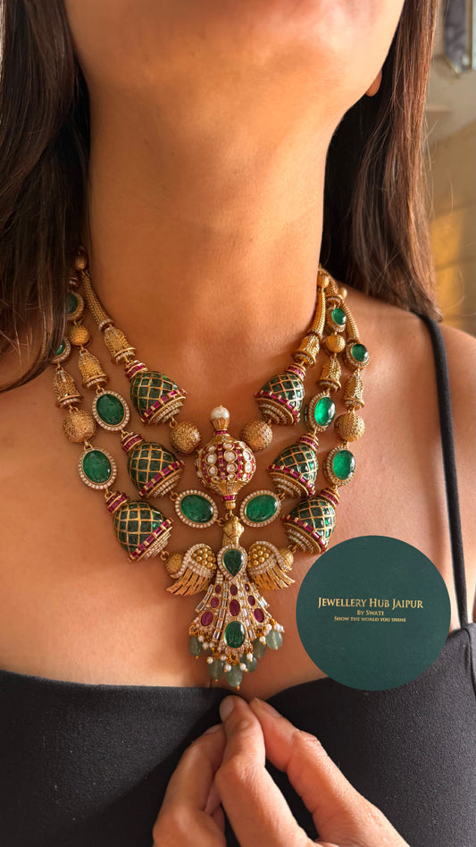 Amrapali inspired vintage designer necklace set