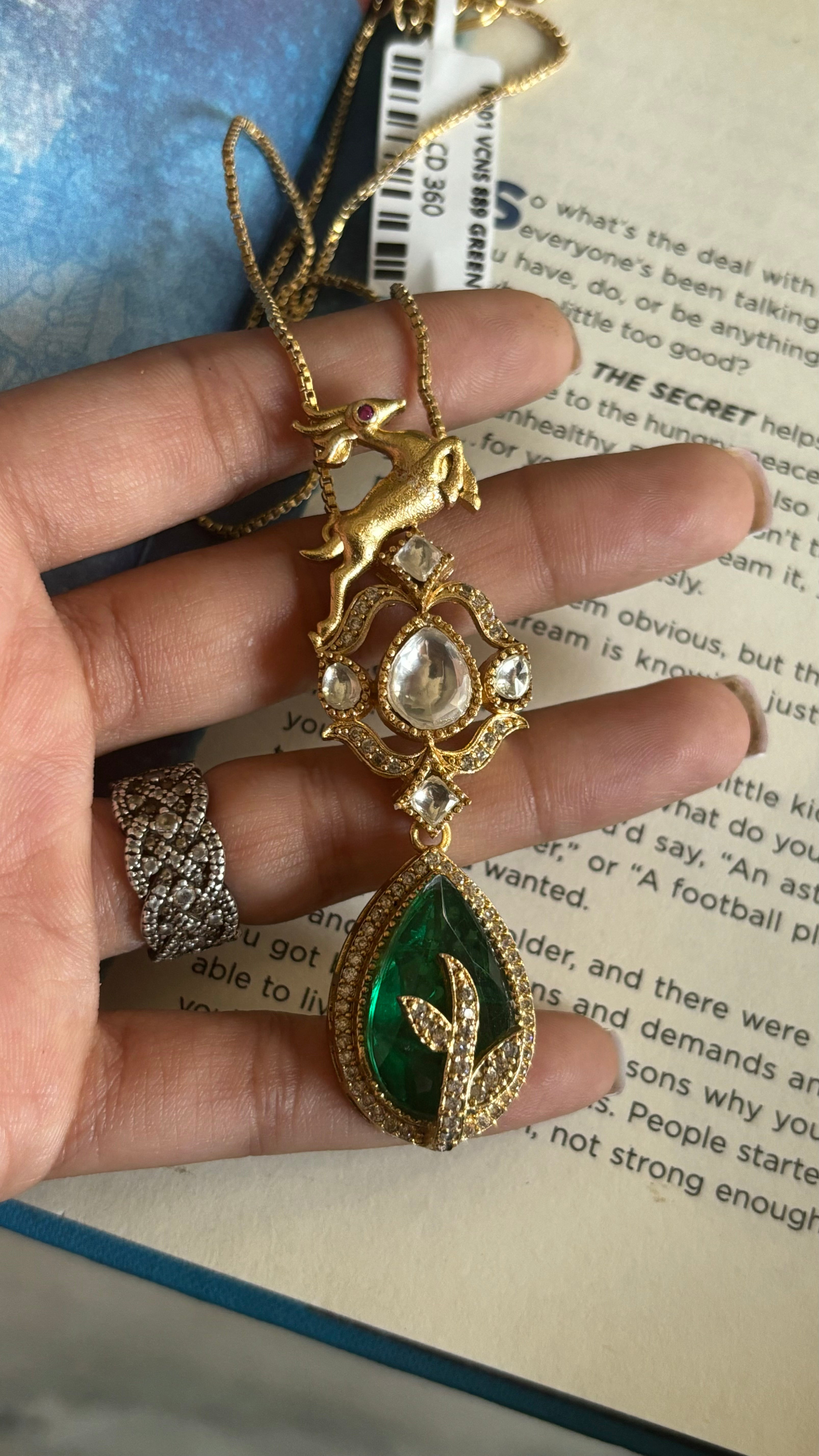 Sabyasachi inspired deer pendant set