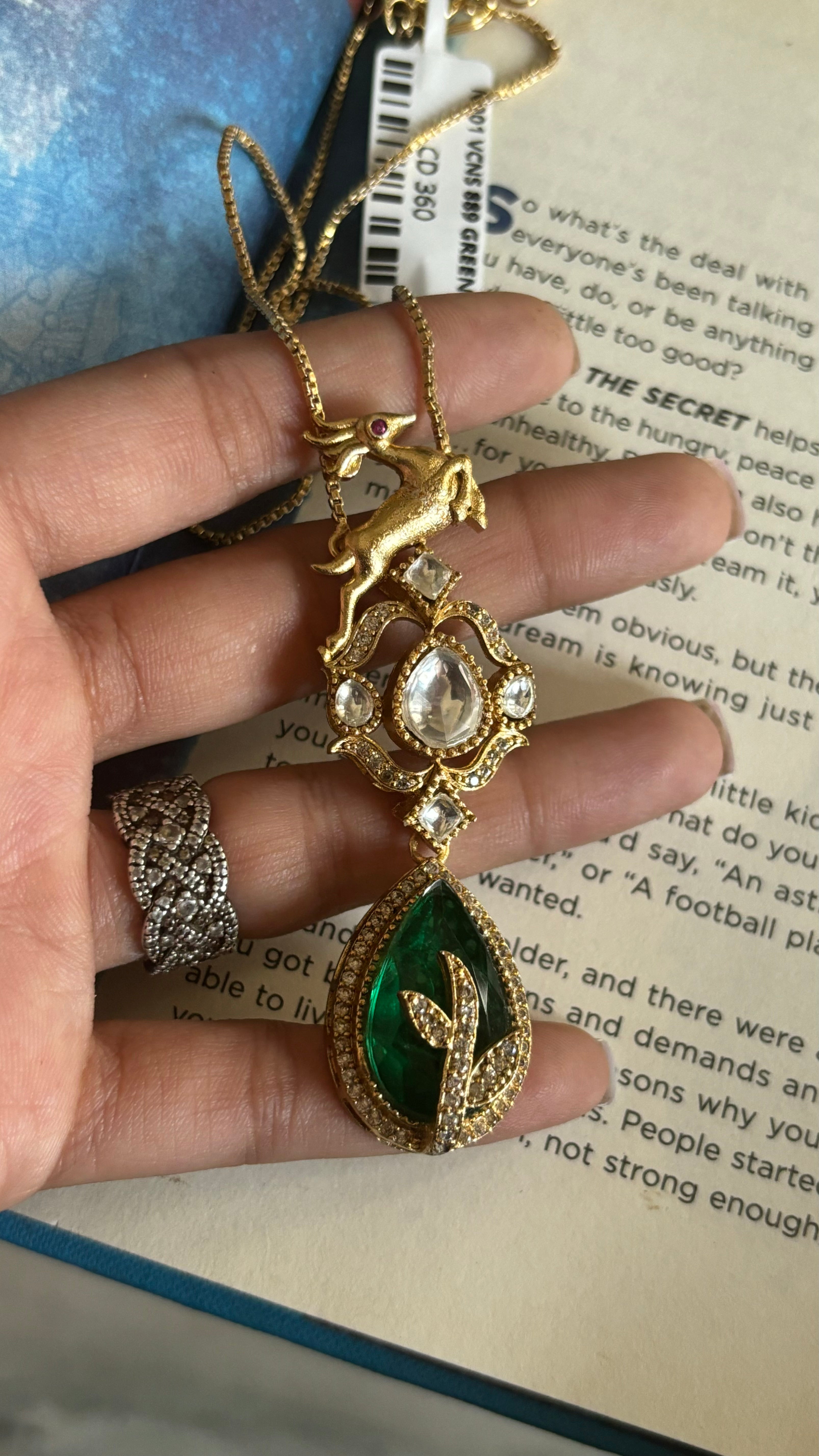 Sabyasachi inspired deer pendant set