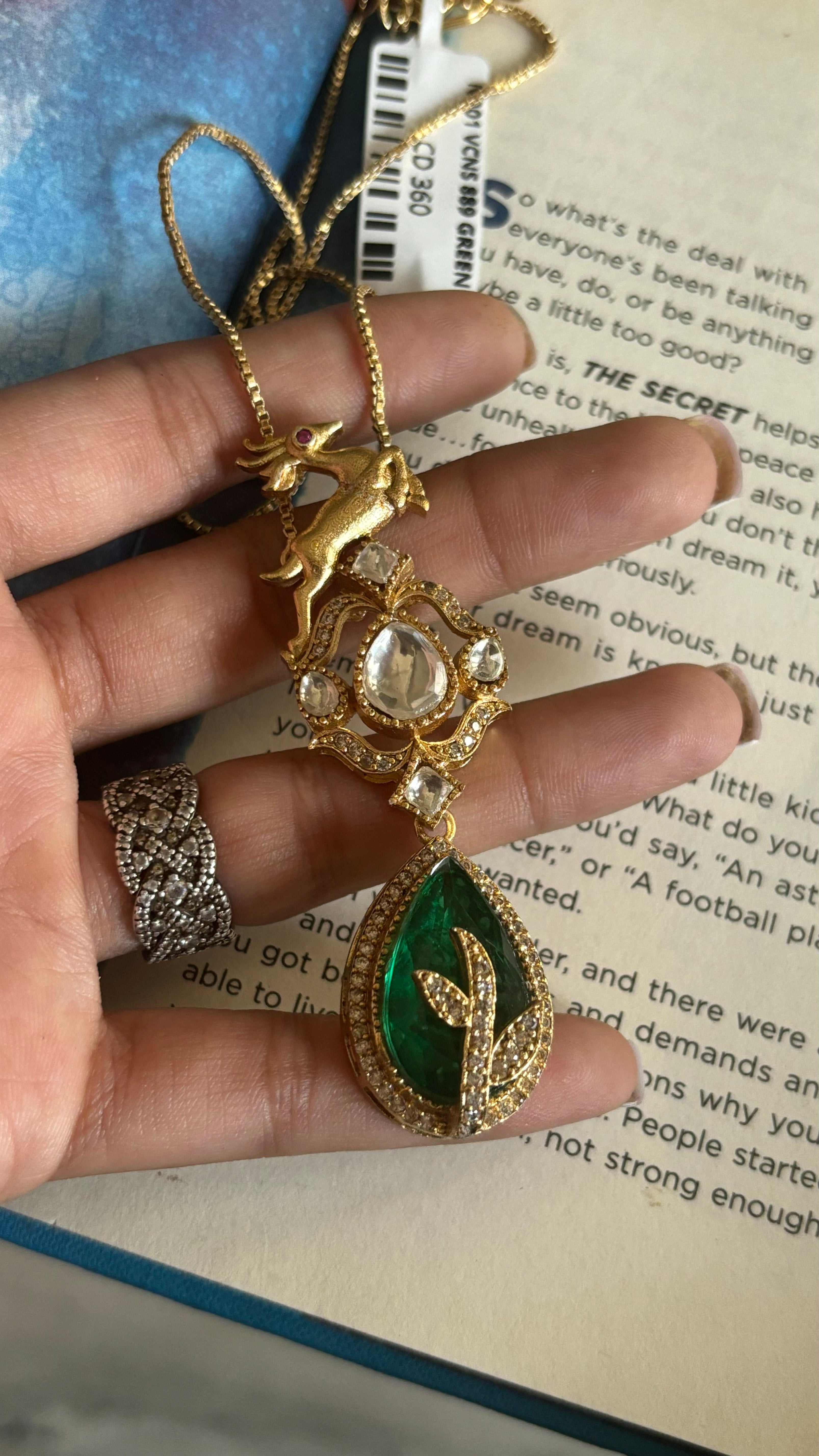 Sabyasachi inspired deer pendant set