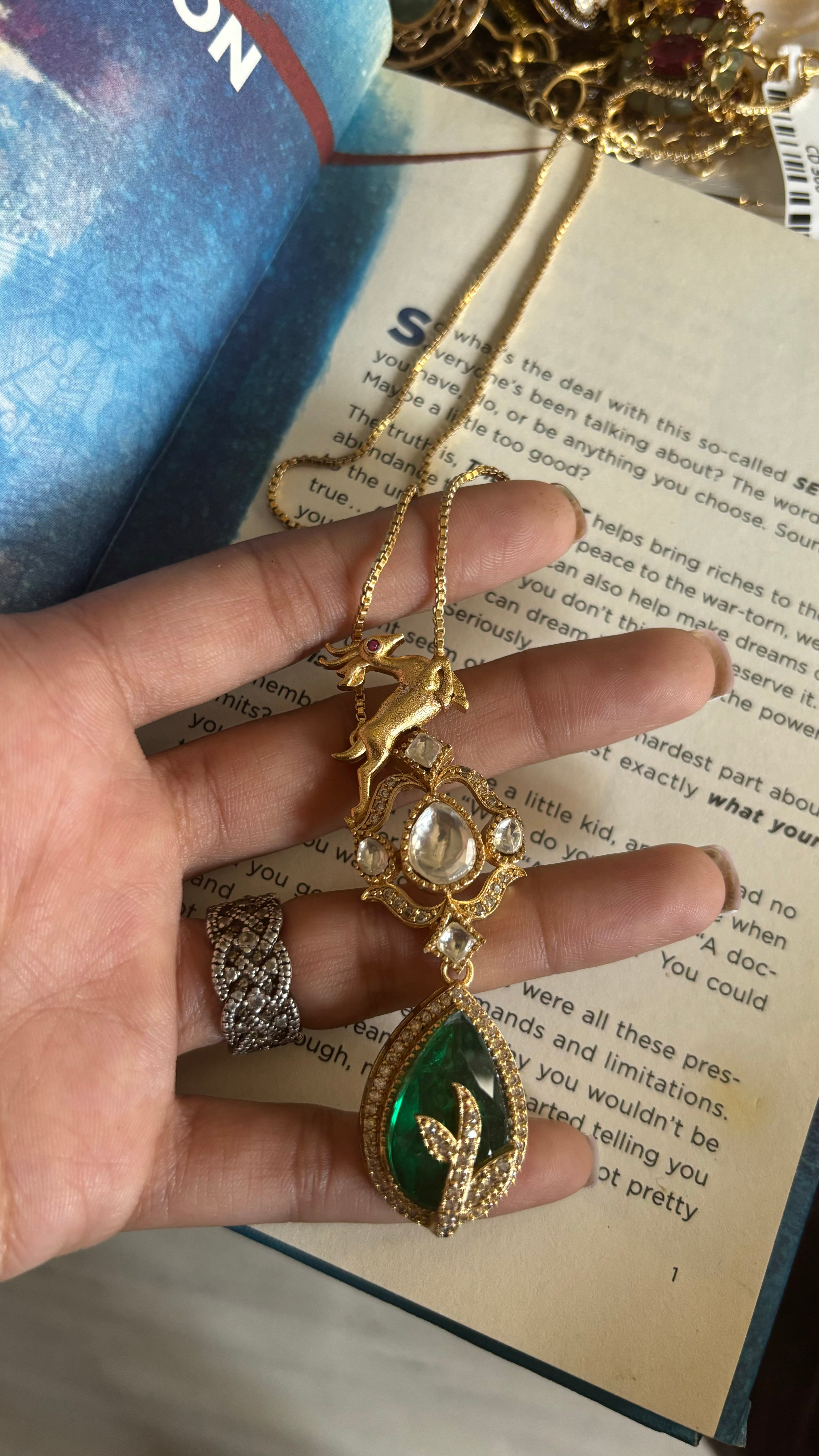 Sabyasachi inspired deer pendant set