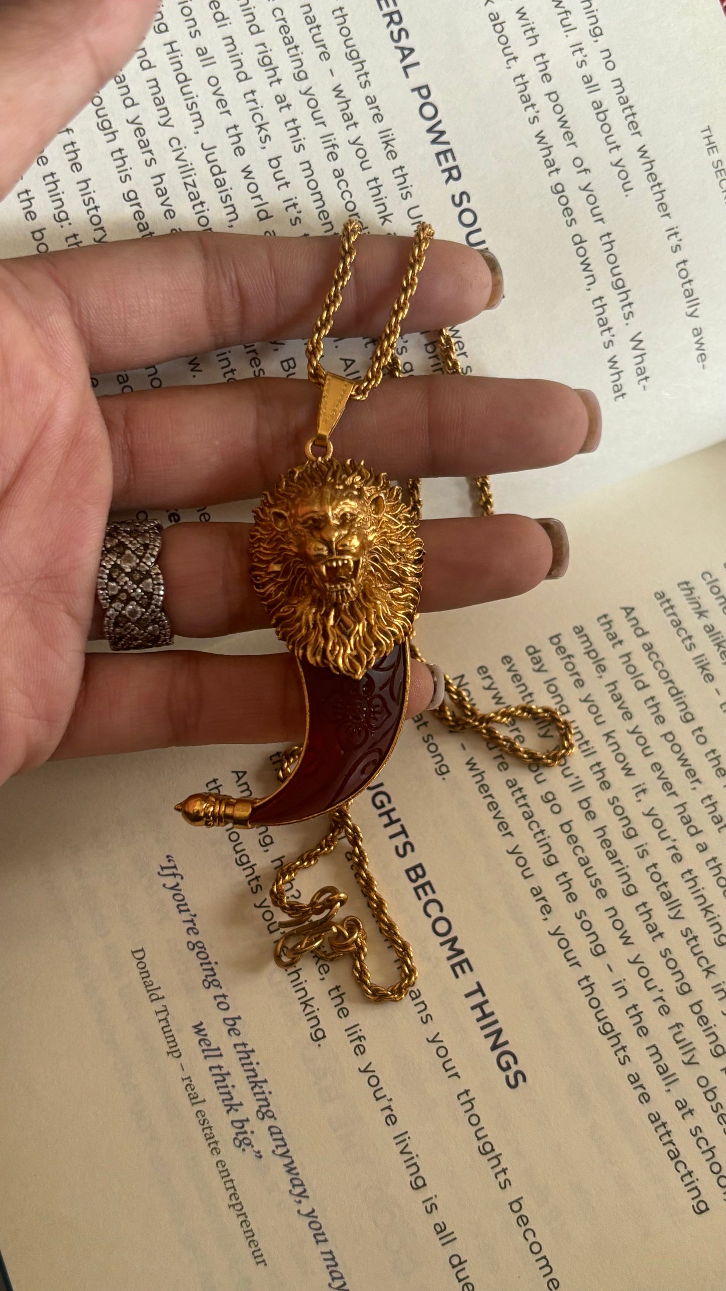 Leopard face ruby pendant