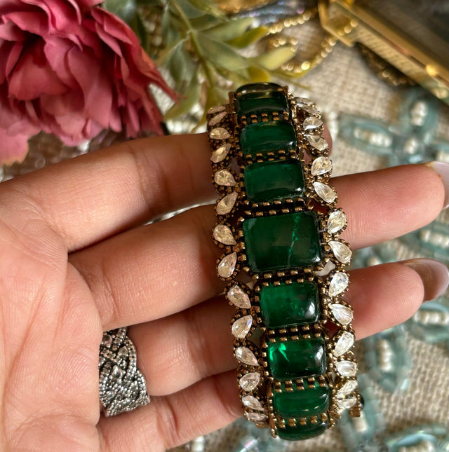 Emerald bangles