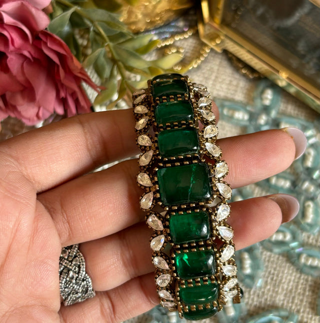 Emerald bangles