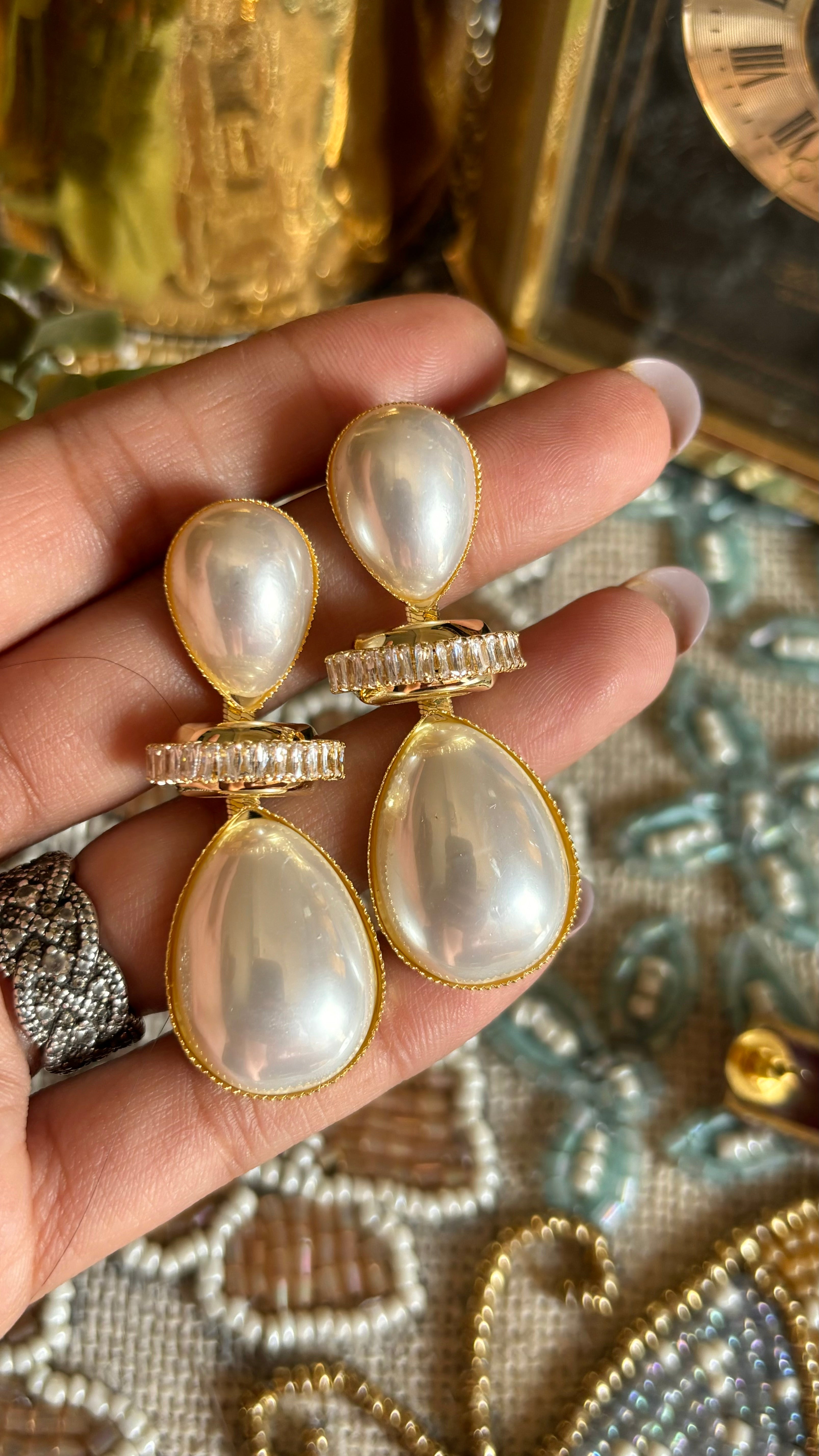 Pearl Italian earrings