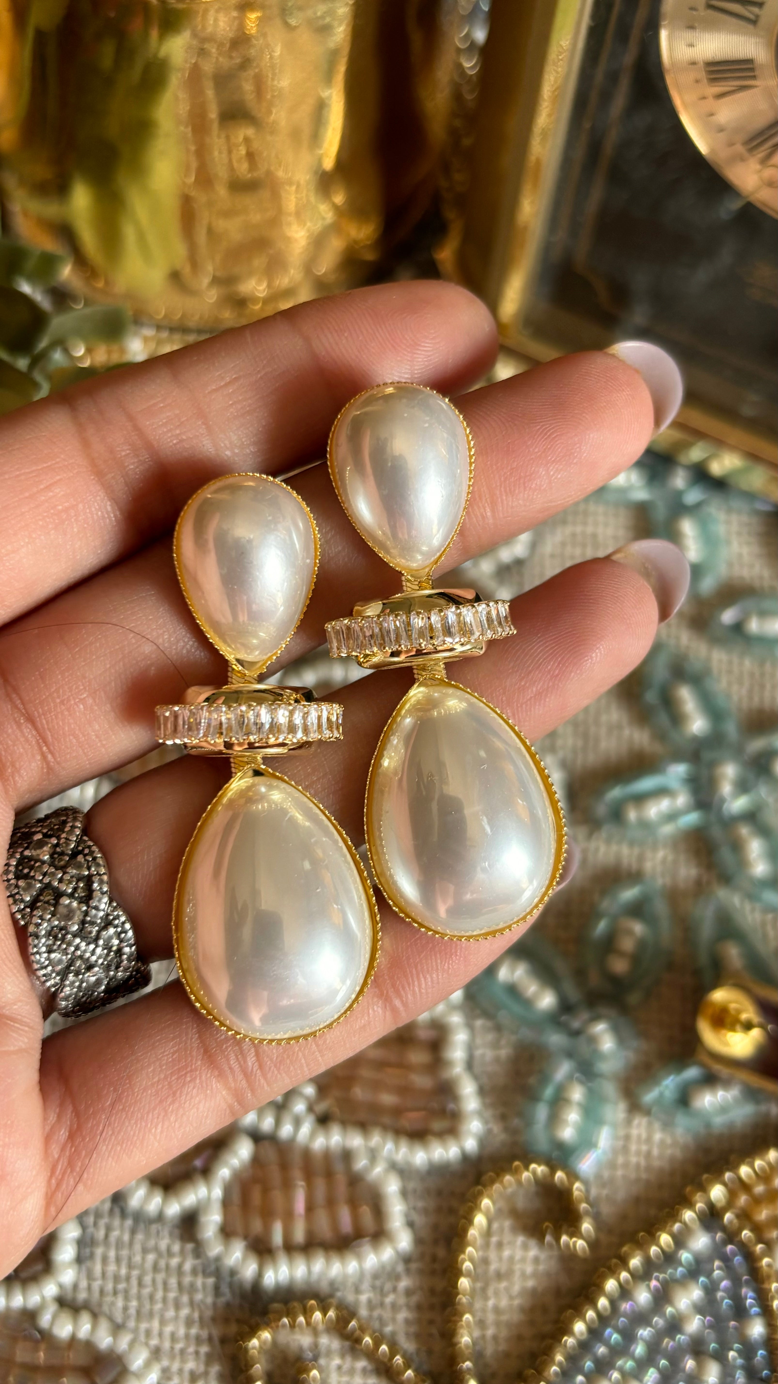 Pearl Italian earrings