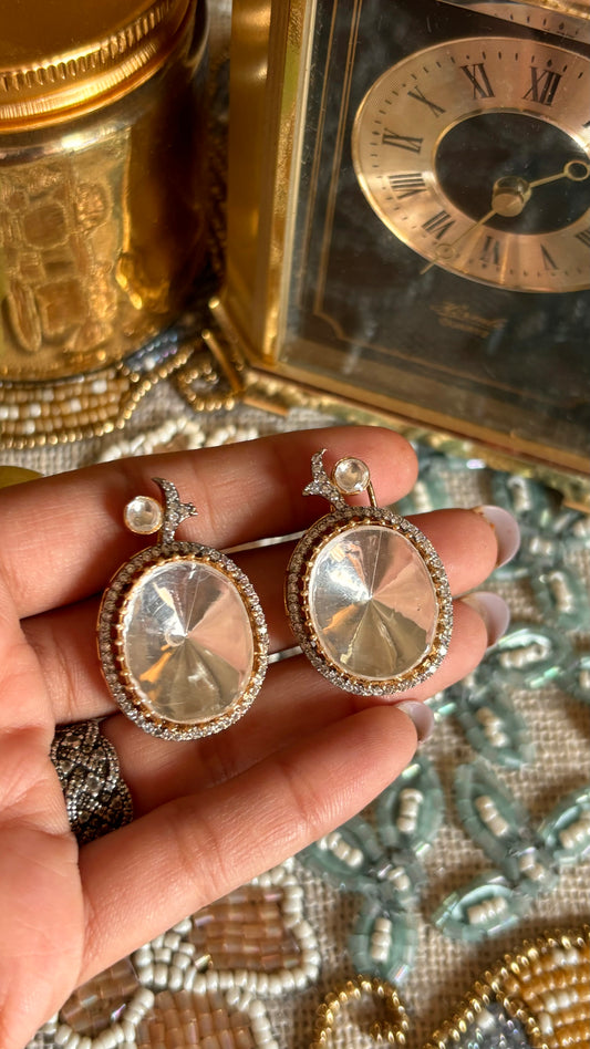 Uncut polki studs