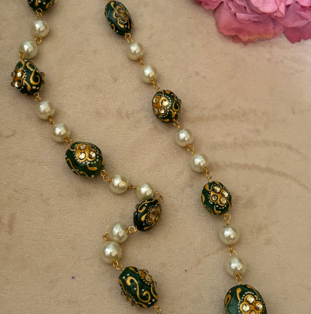 Pearl meenakari string