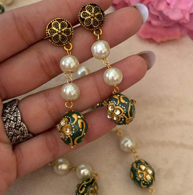 Pearl meenakari string