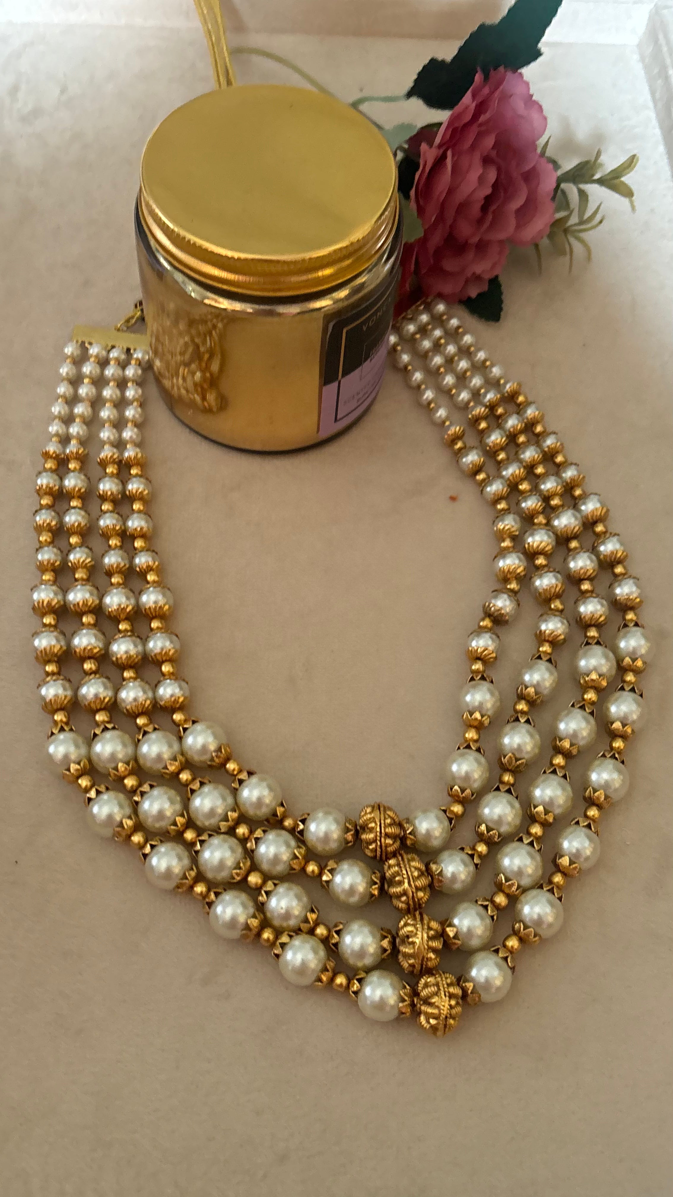 pearl rajwada tripple line string