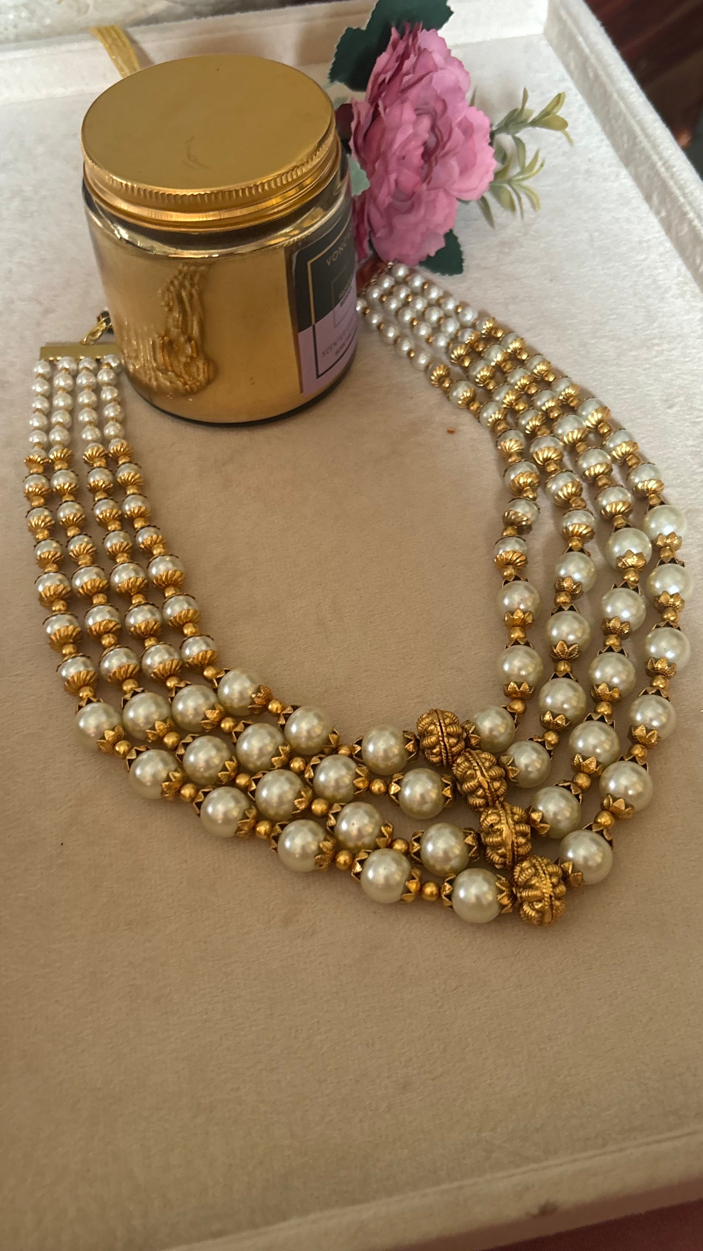 pearl rajwada tripple line string