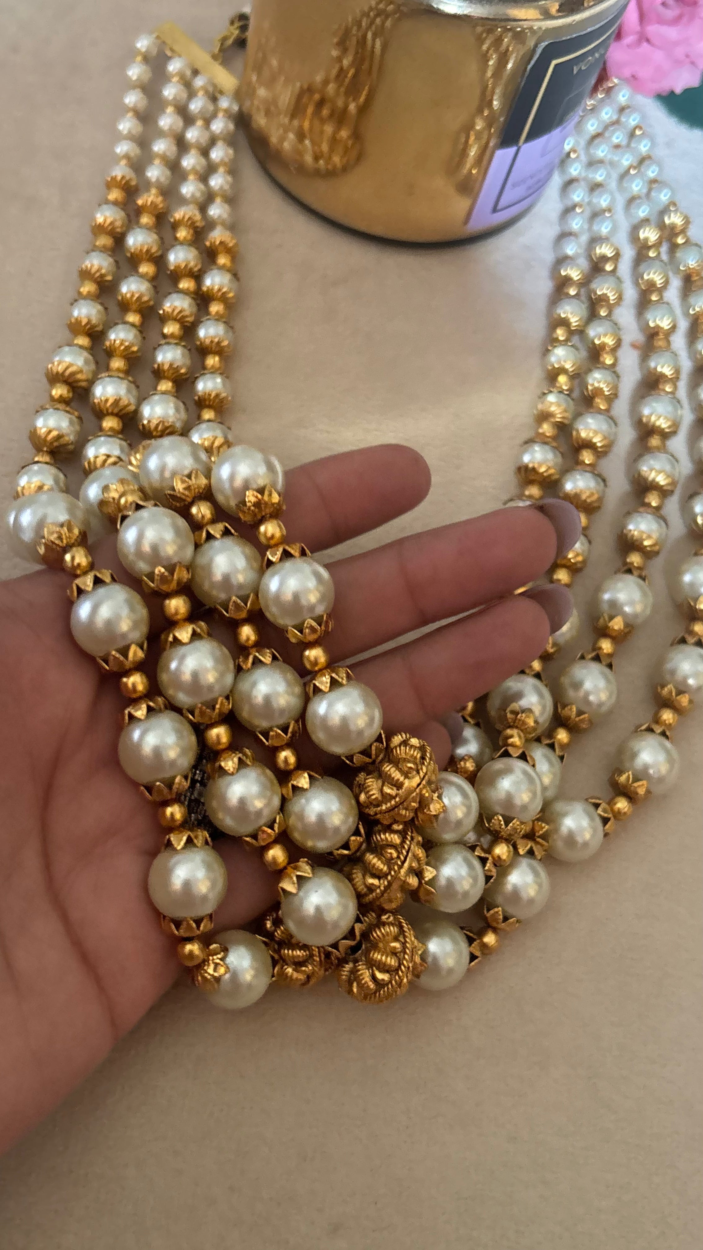 pearl rajwada tripple line string