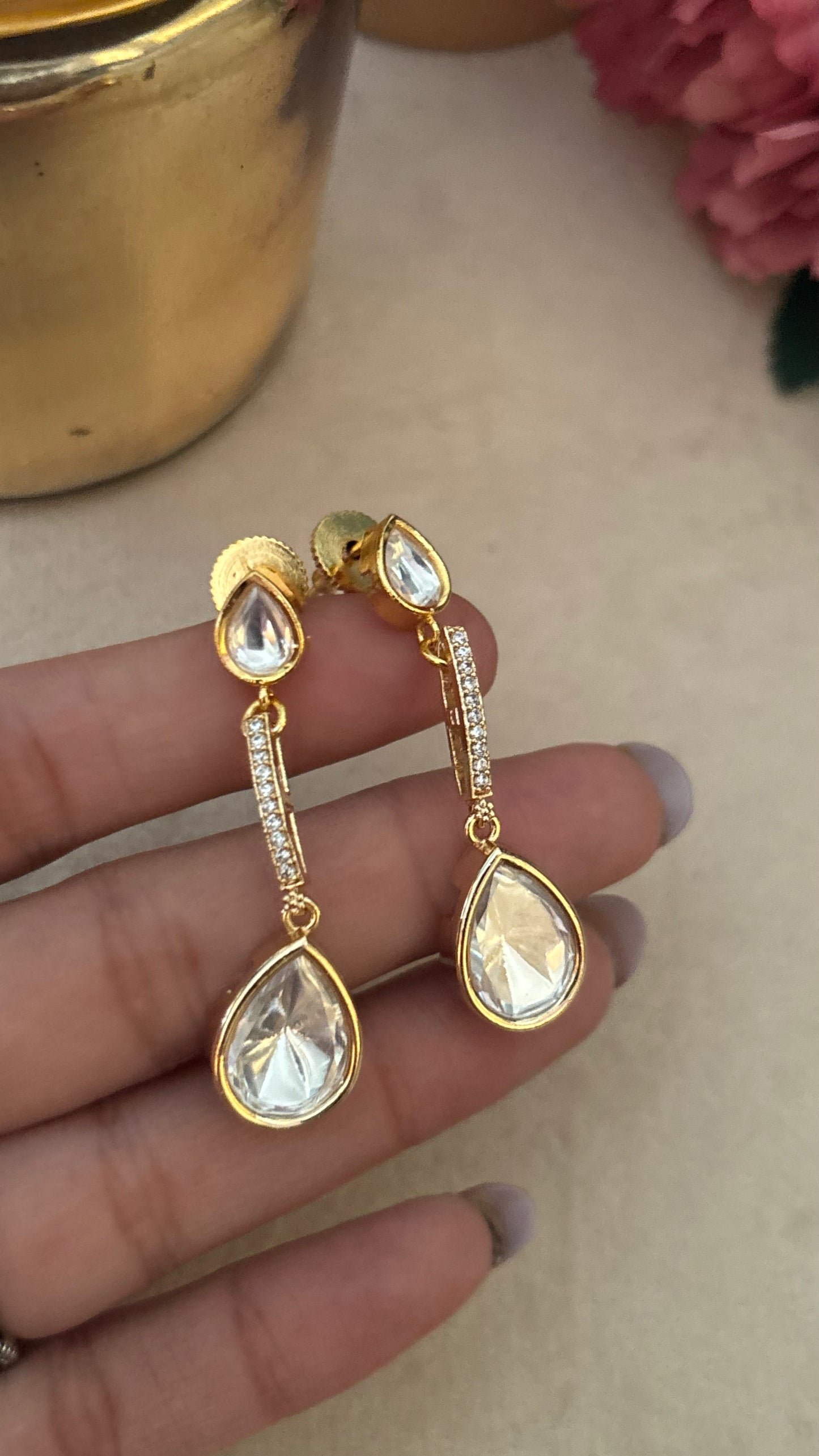 Ruby necklace with earrings