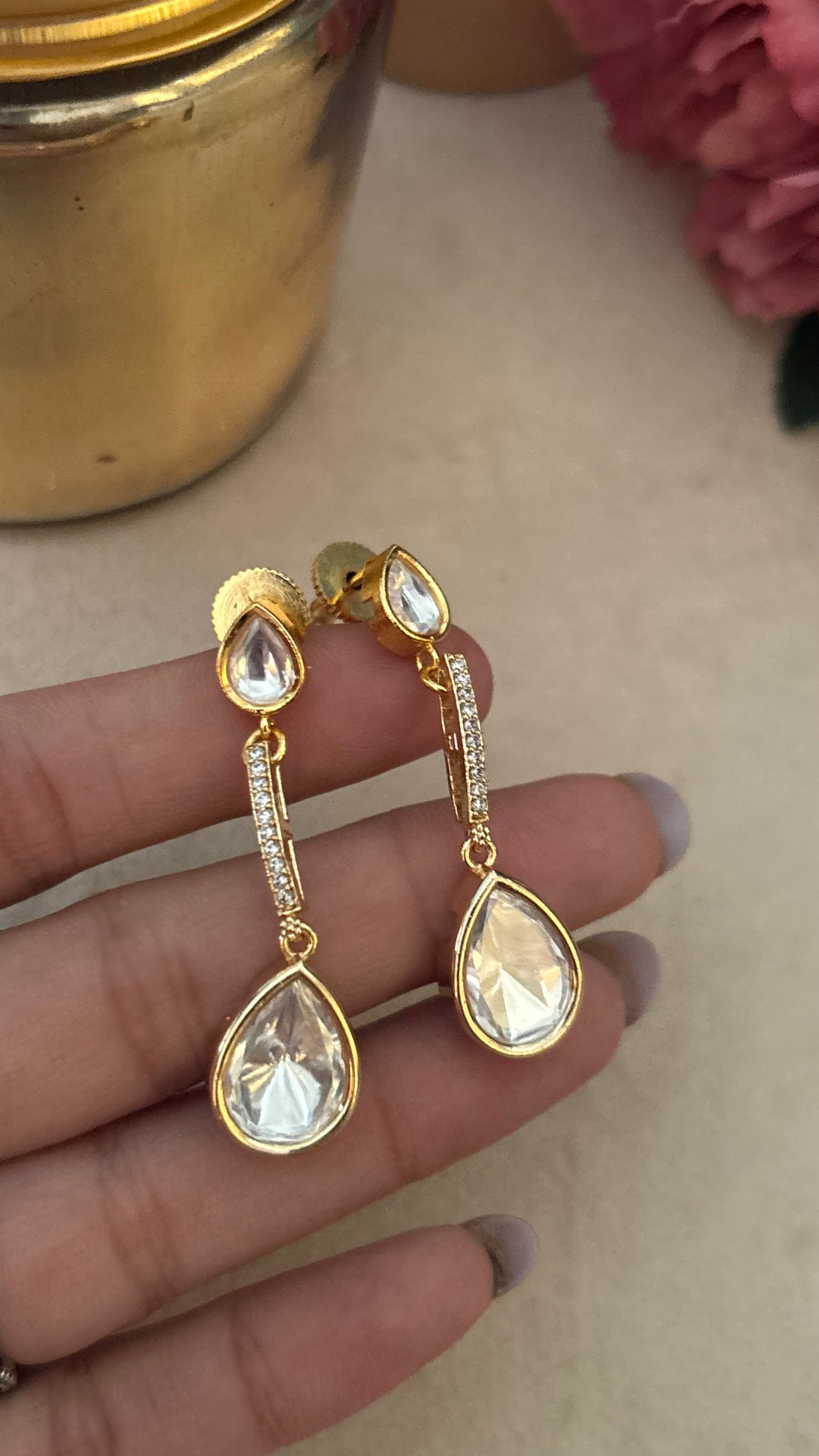 Ruby necklace with earrings