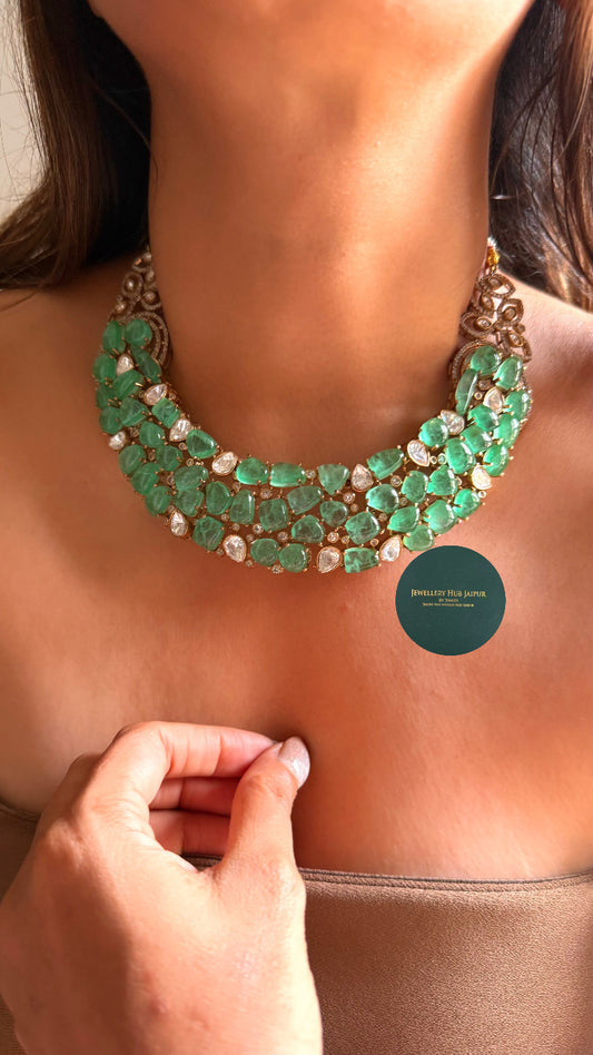 Shilpa Mint doublet cocktail designer collar set