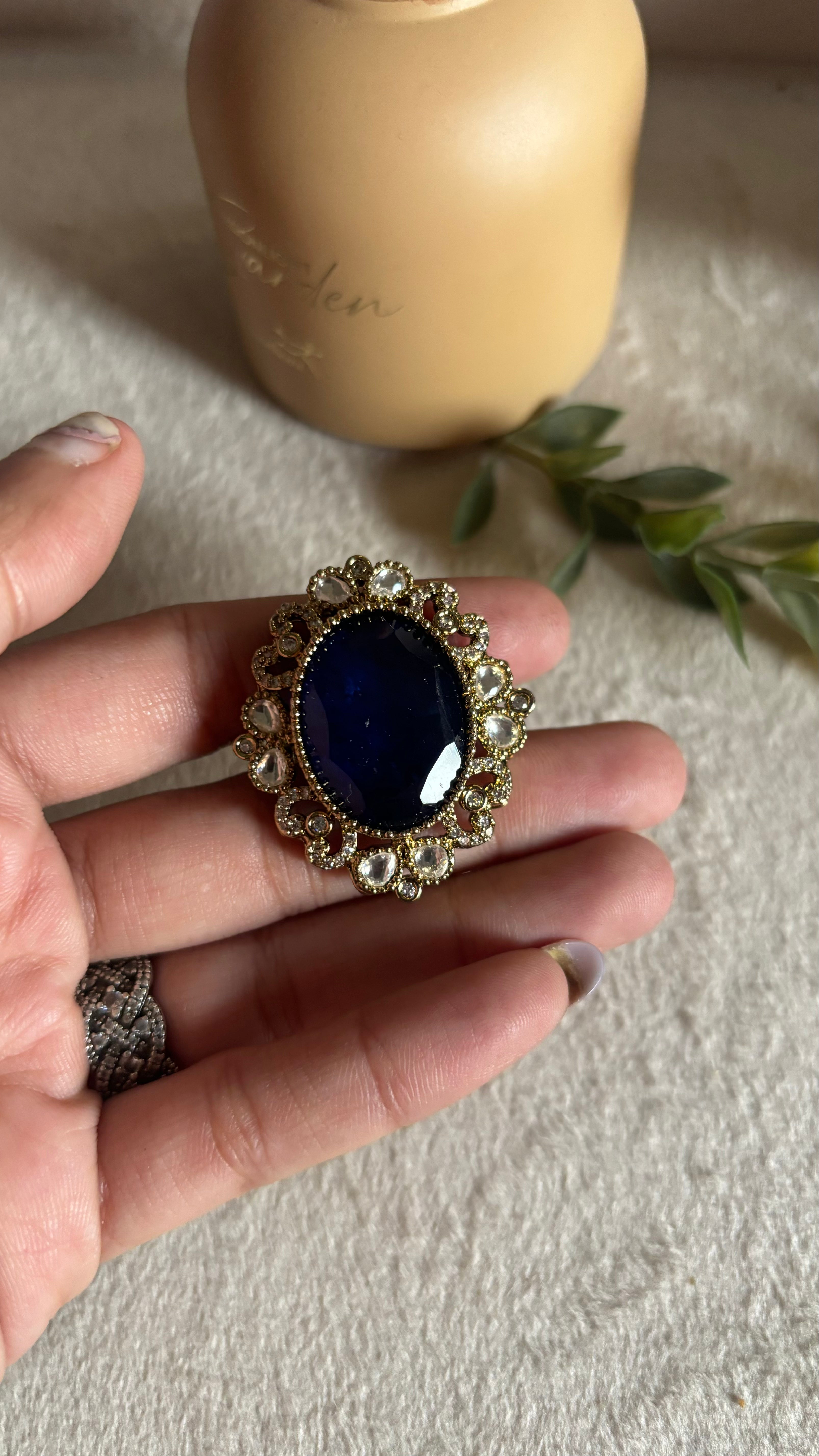 Tanzanite victorian cocktail ring