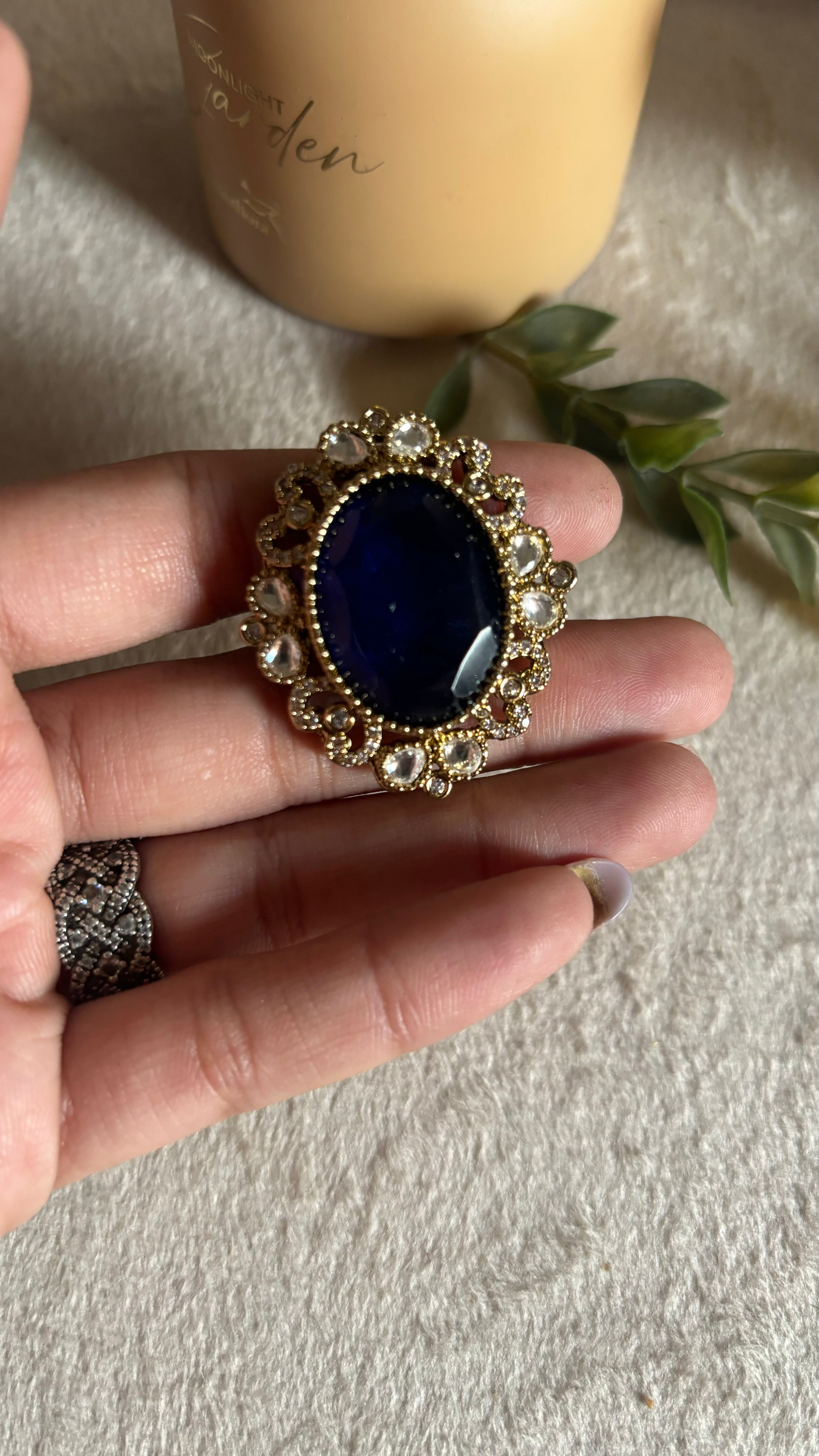 Tanzanite victorian cocktail ring