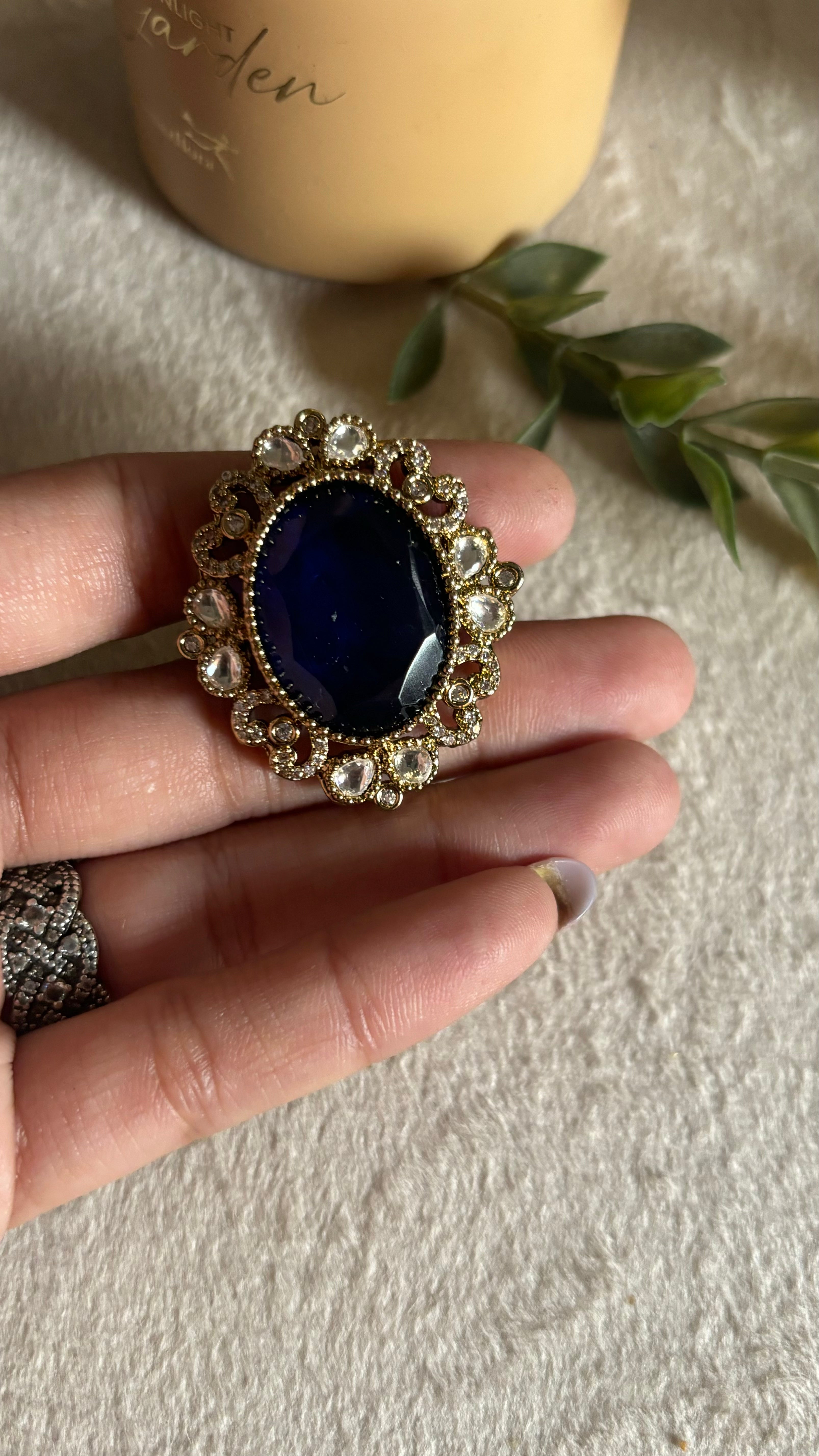 Tanzanite victorian cocktail ring