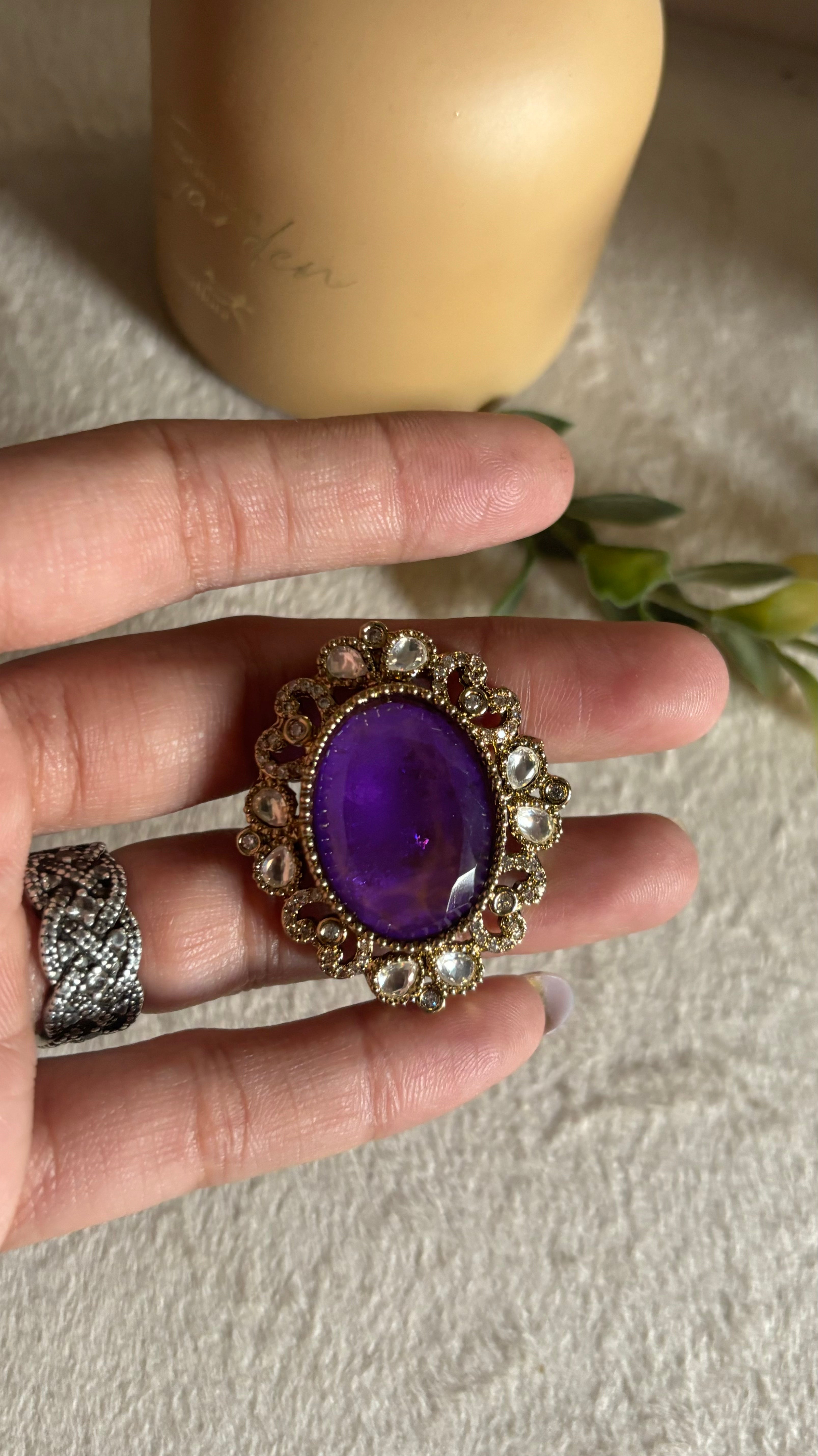 Tanzanite Victorian ring