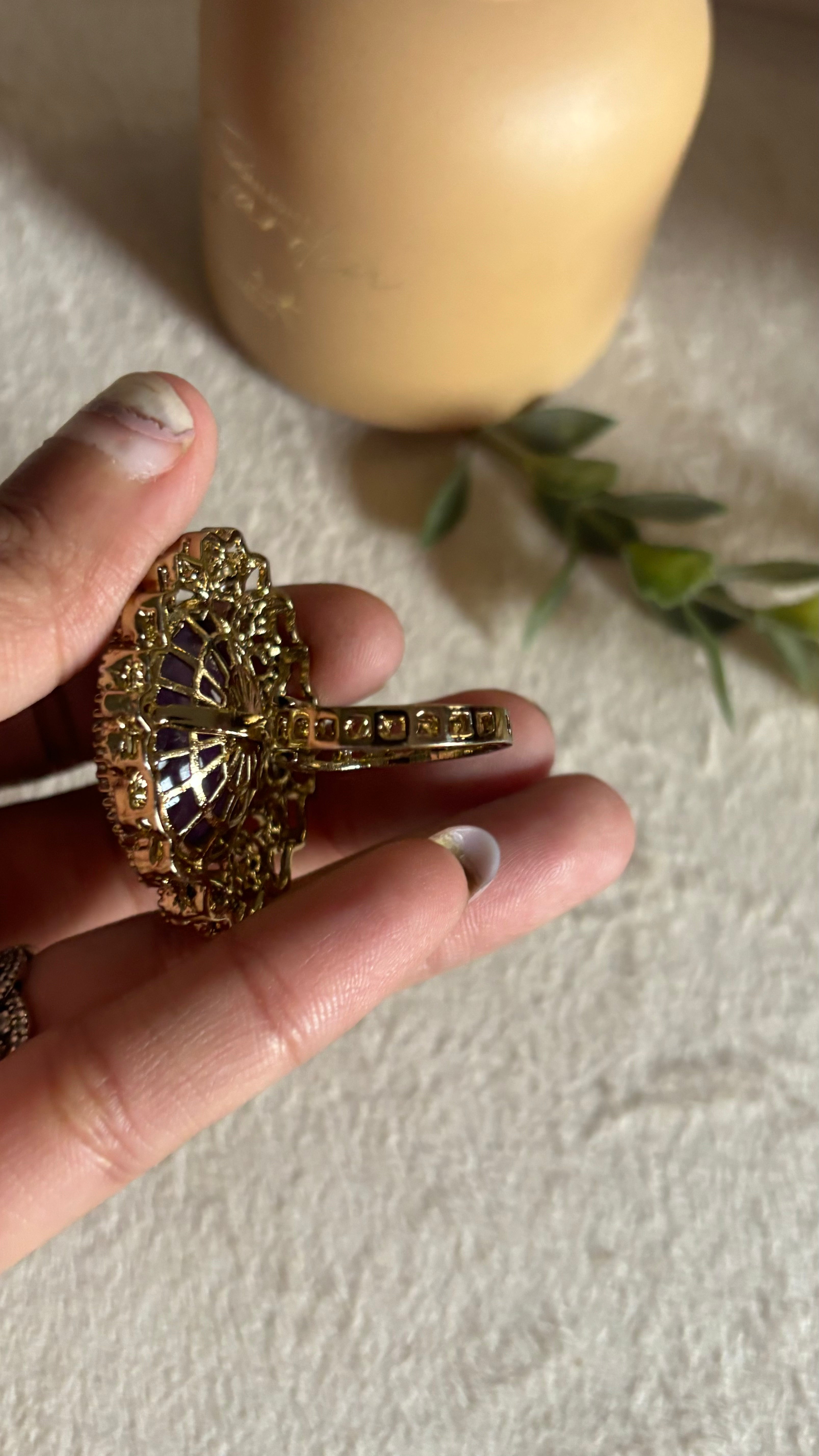 Tanzanite Victorian ring