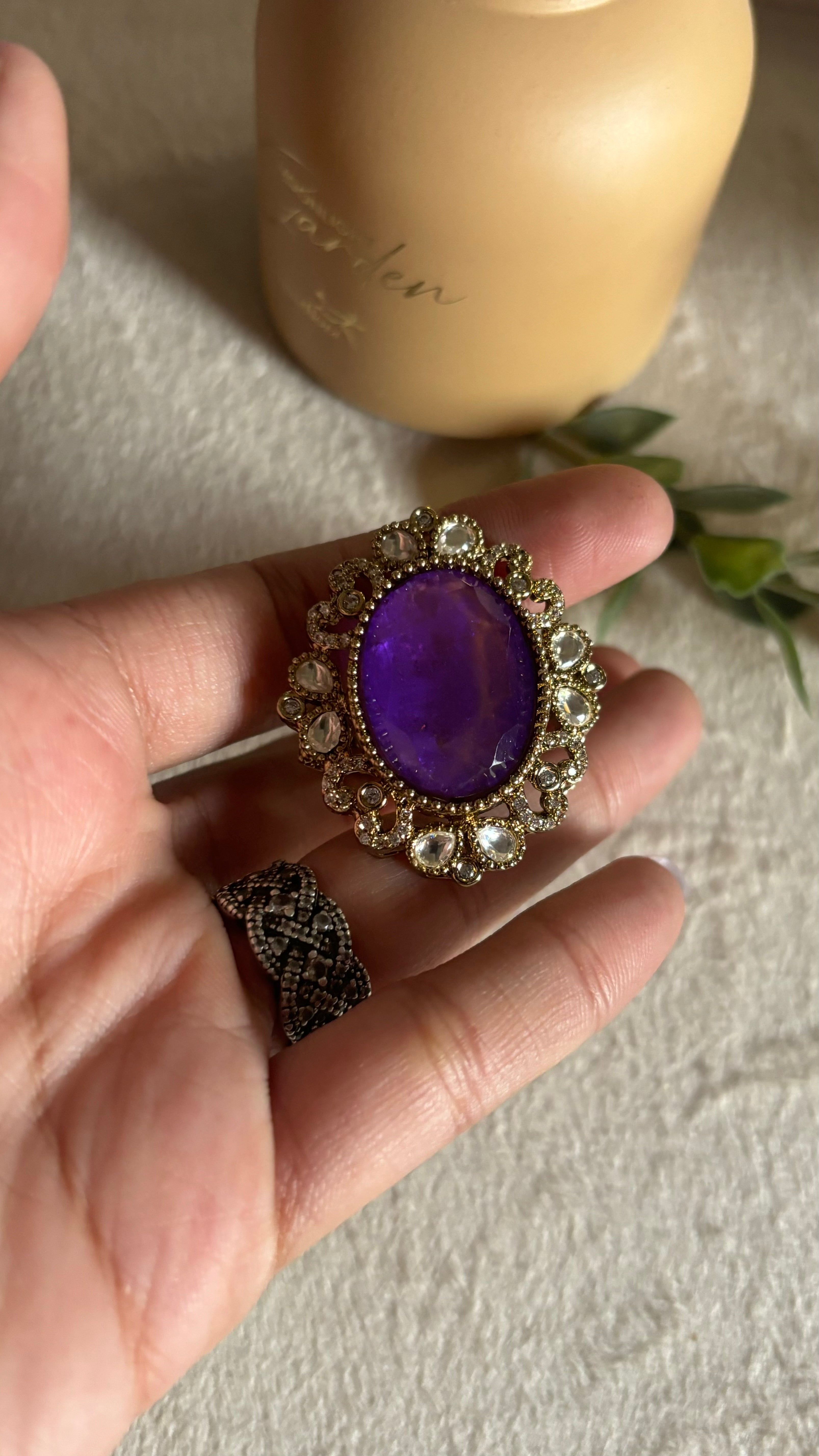 Tanzanite Victorian ring