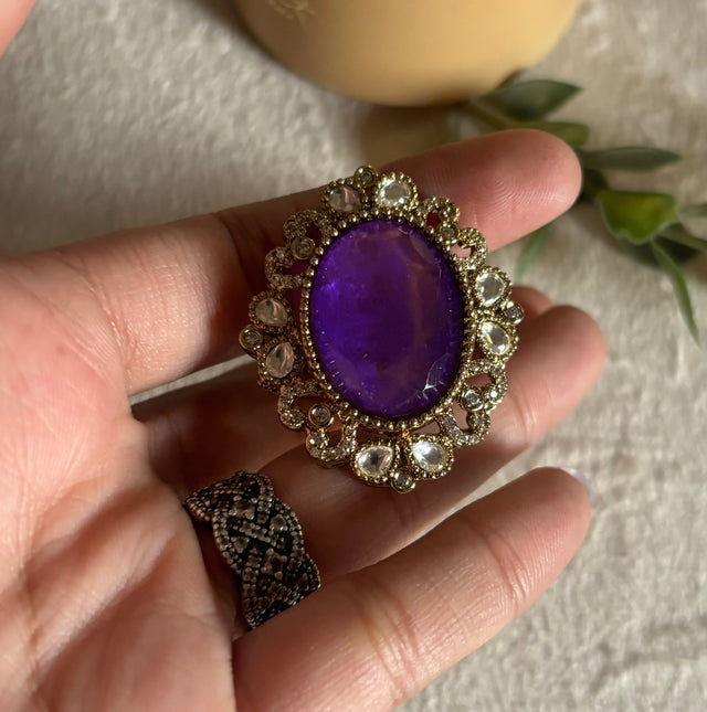 Tanzanite Victorian ring