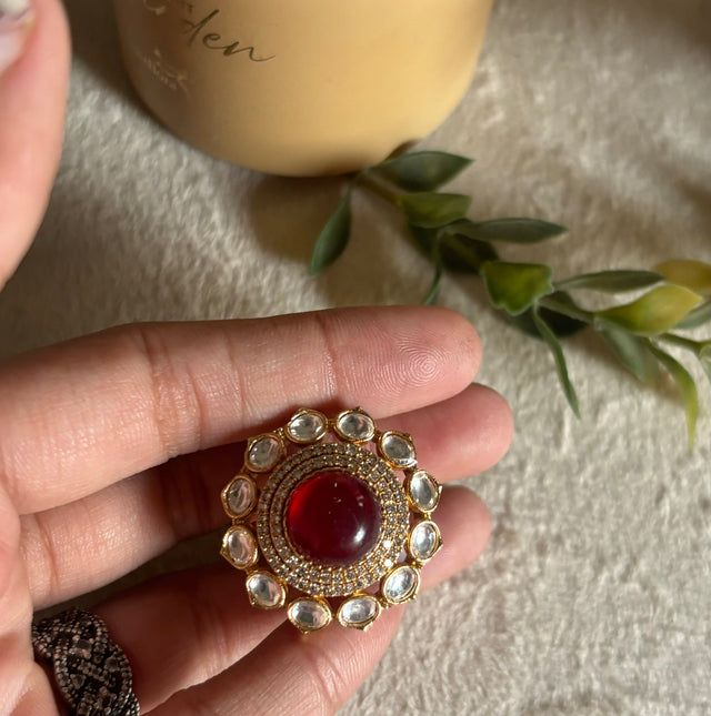 Ruby victorian ring