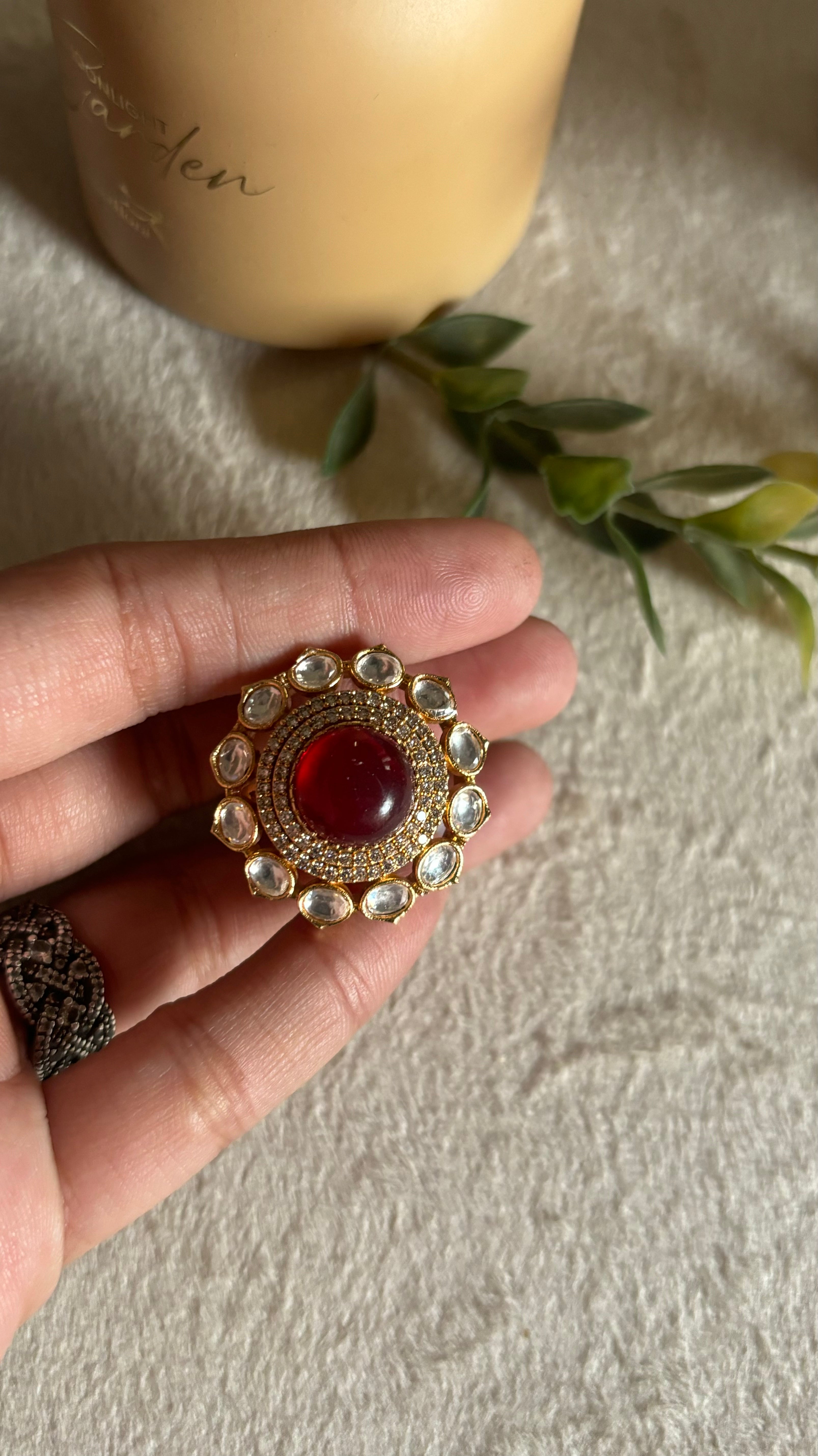 Ruby victorian ring