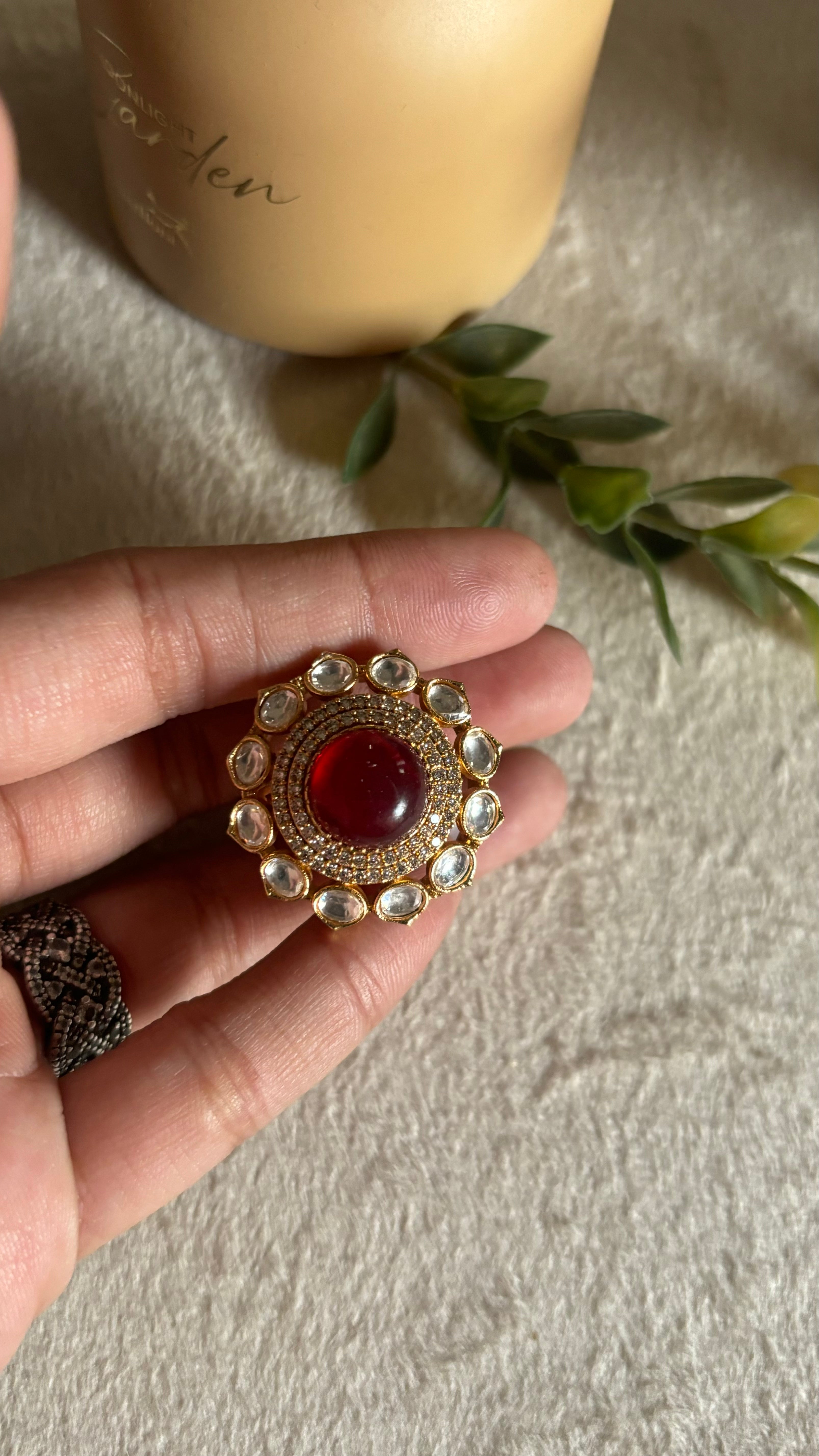 Ruby victorian ring