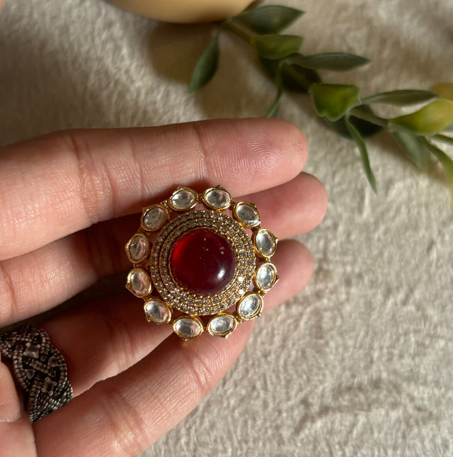 Ruby victorian ring