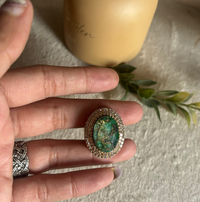 Mint Sabyasachi inspired ring