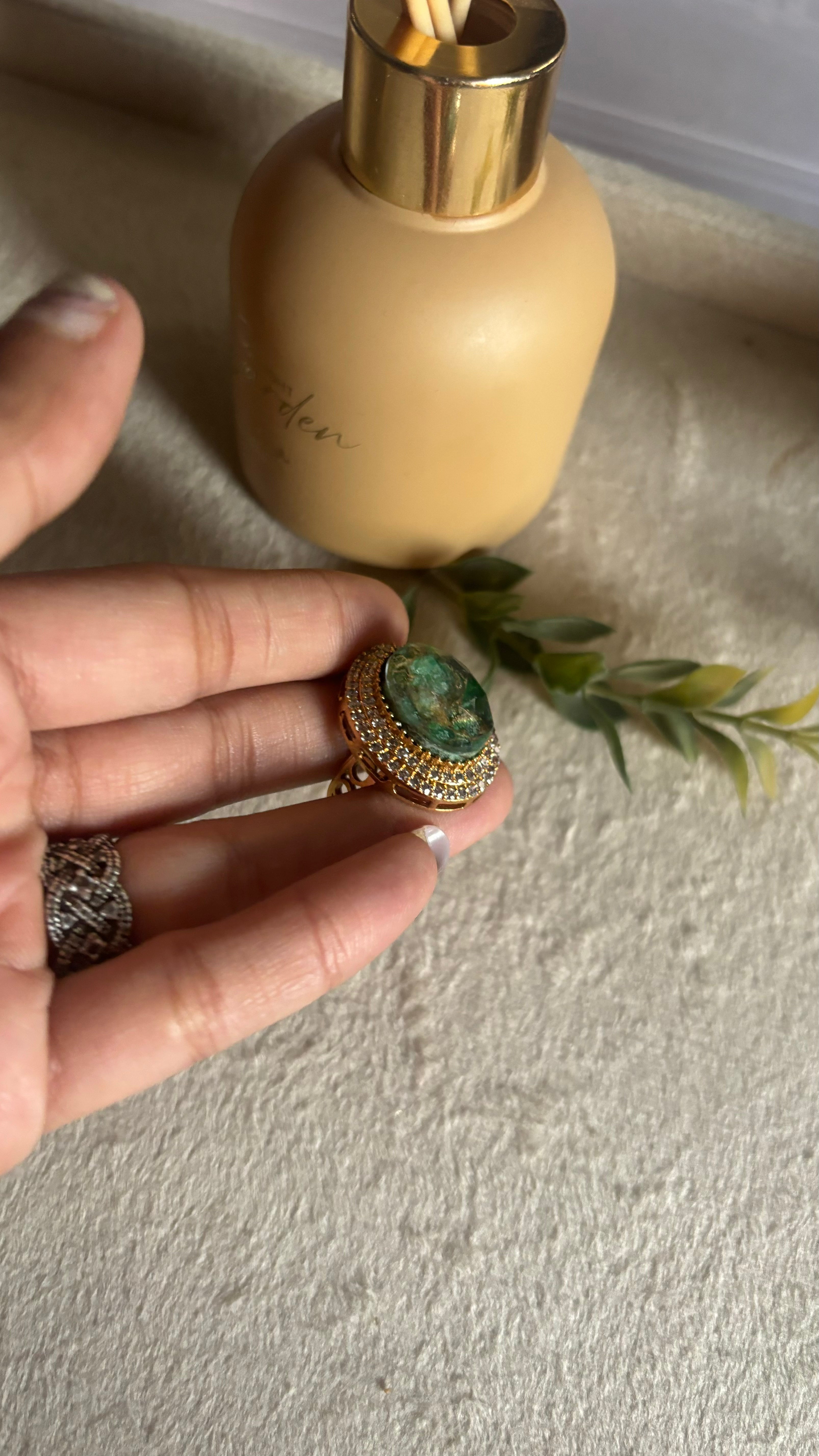 Mint Sabyasachi inspired ring