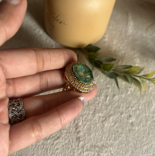 Mint Sabyasachi inspired ring