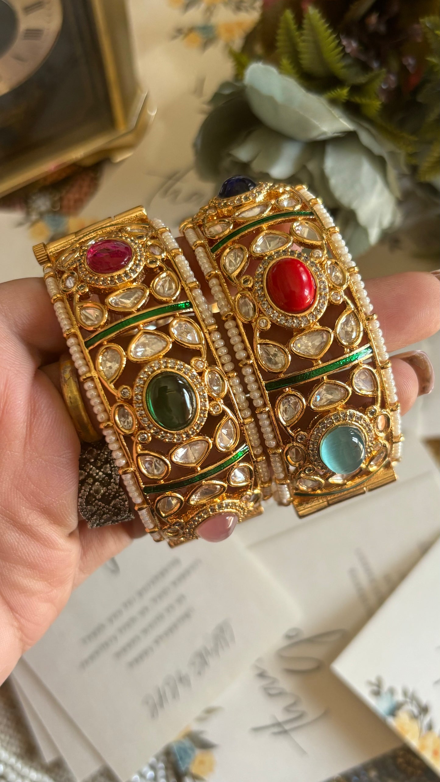 Navratna openable bangles