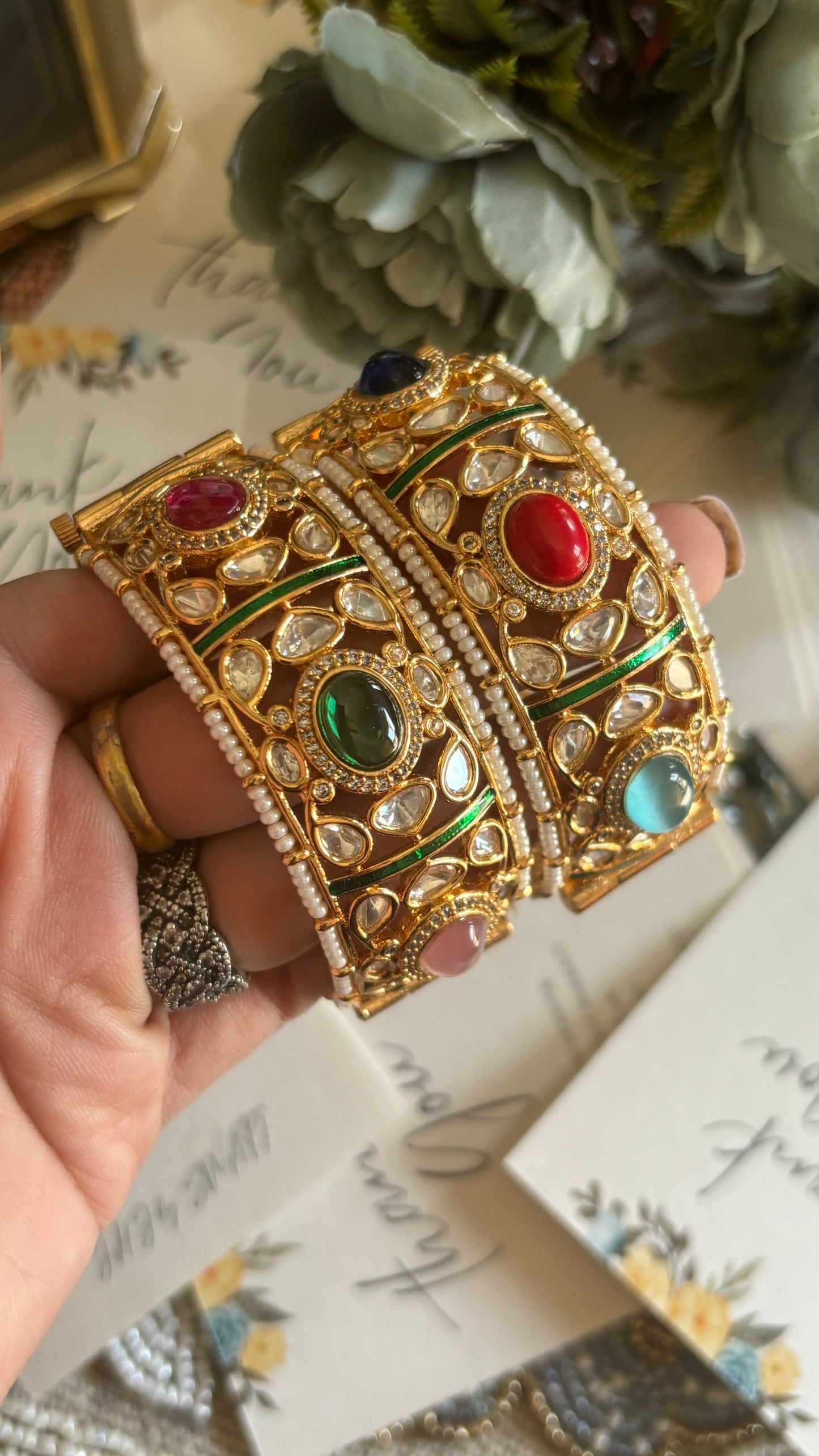 Navratna openable bangles