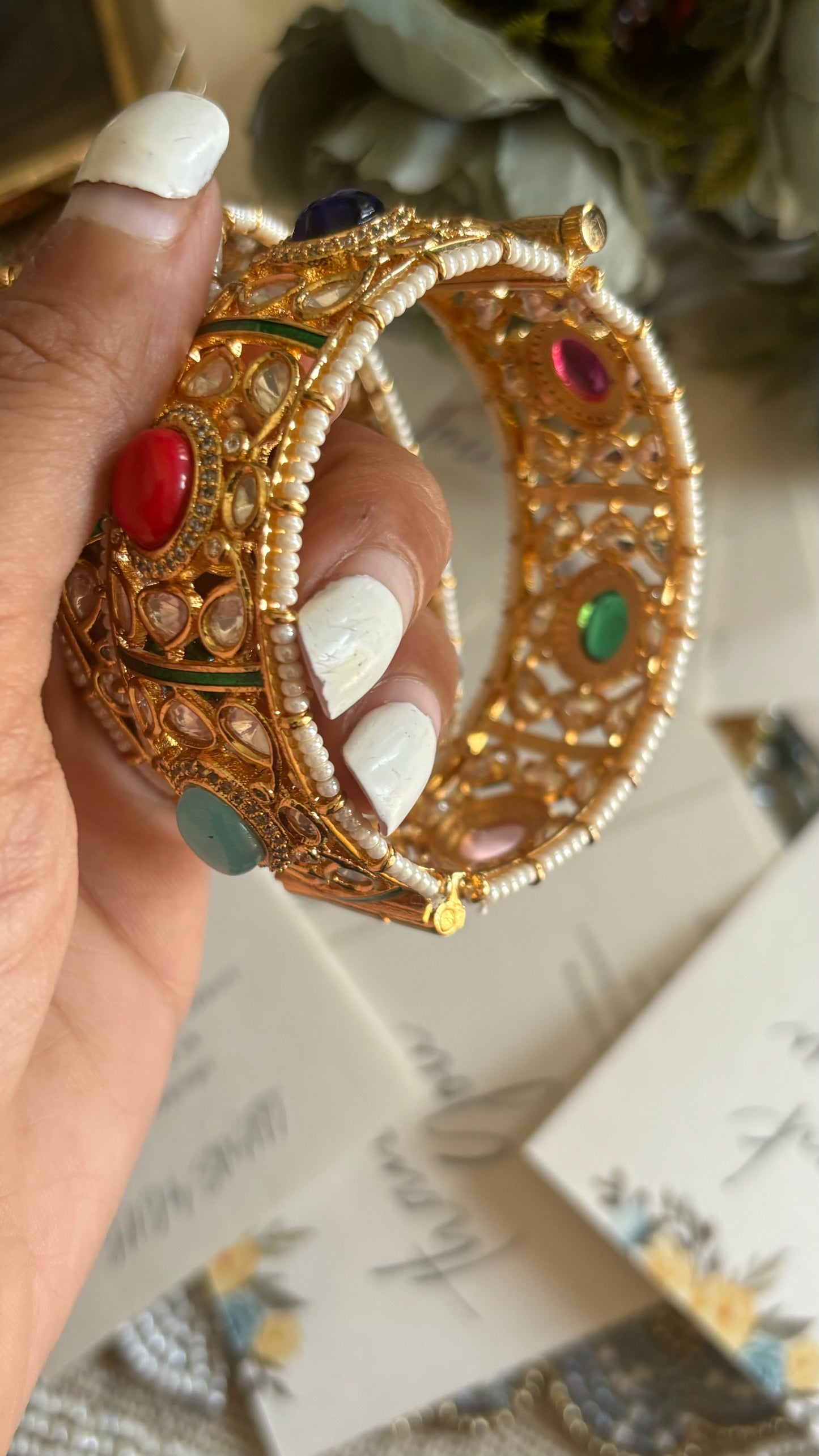 Navratna openable bangles