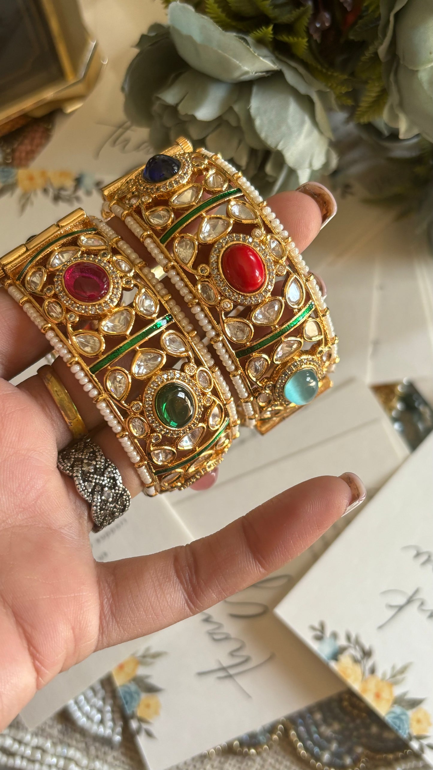 Navratna openable bangles