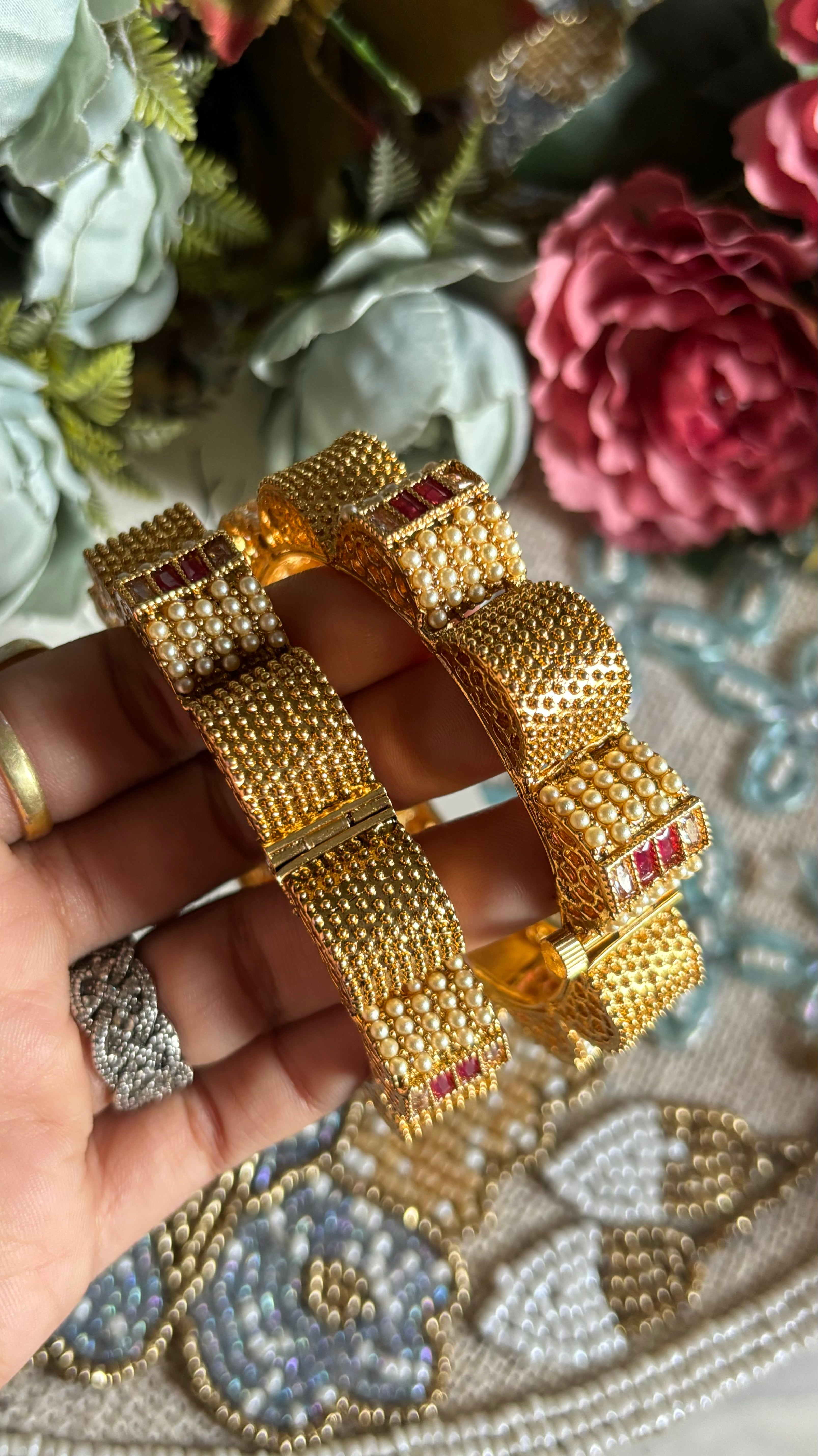 Ruby Gold bangles