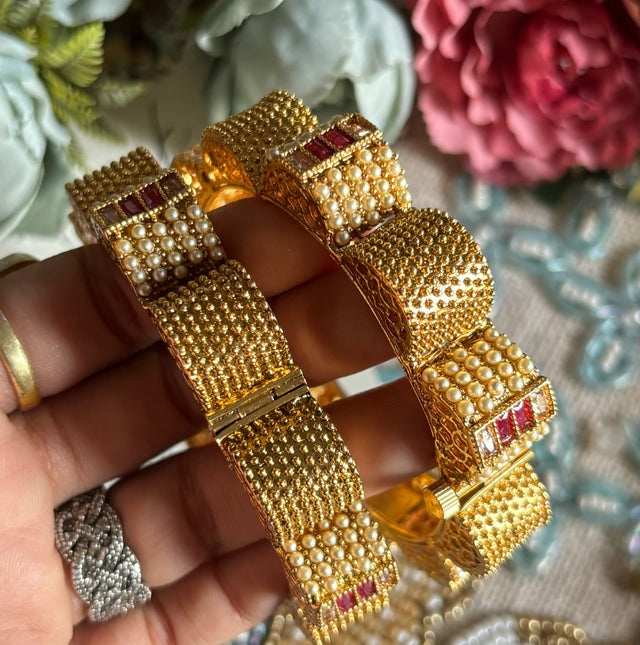 Ruby Gold bangles