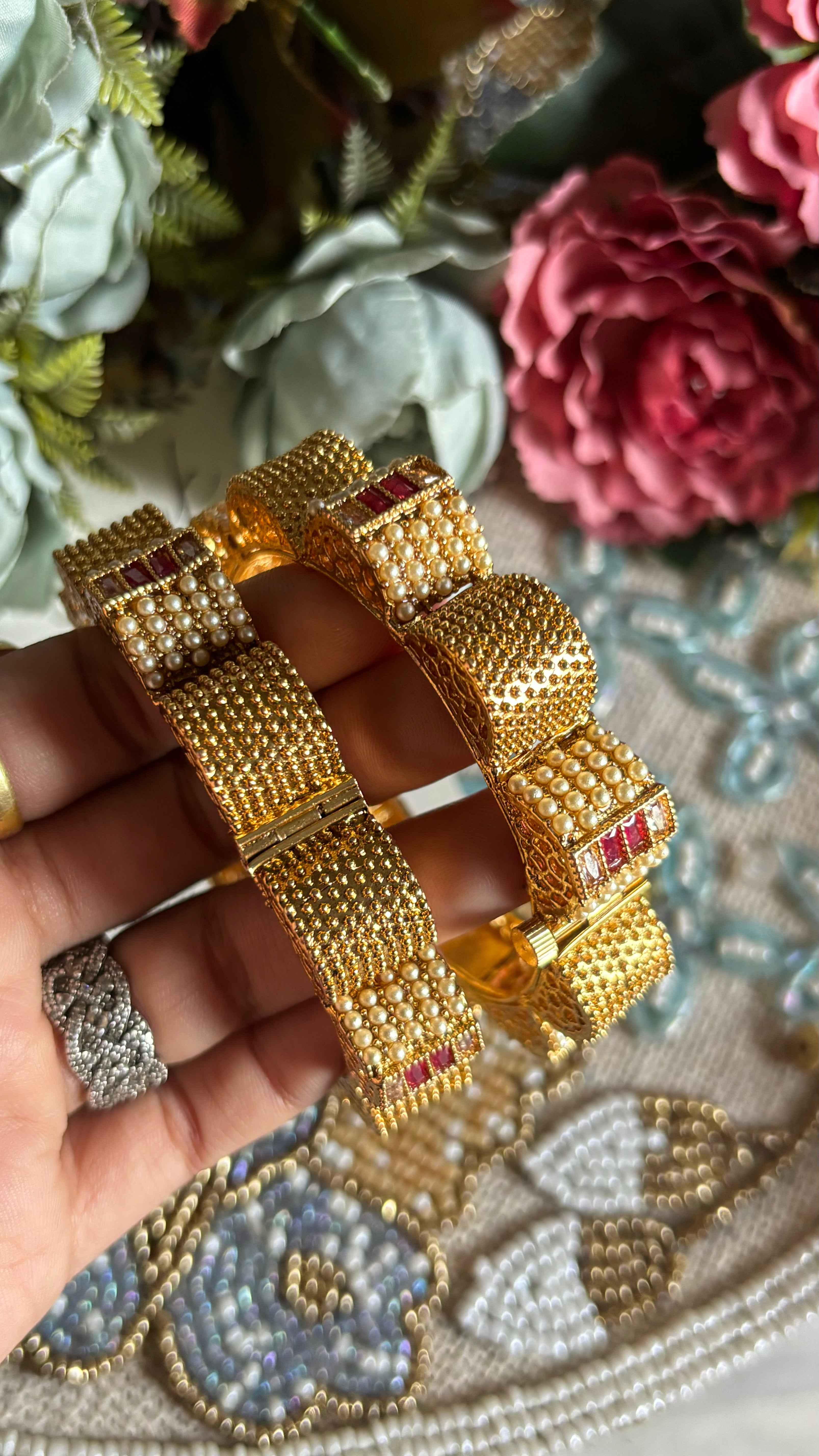 Ruby Gold bangles