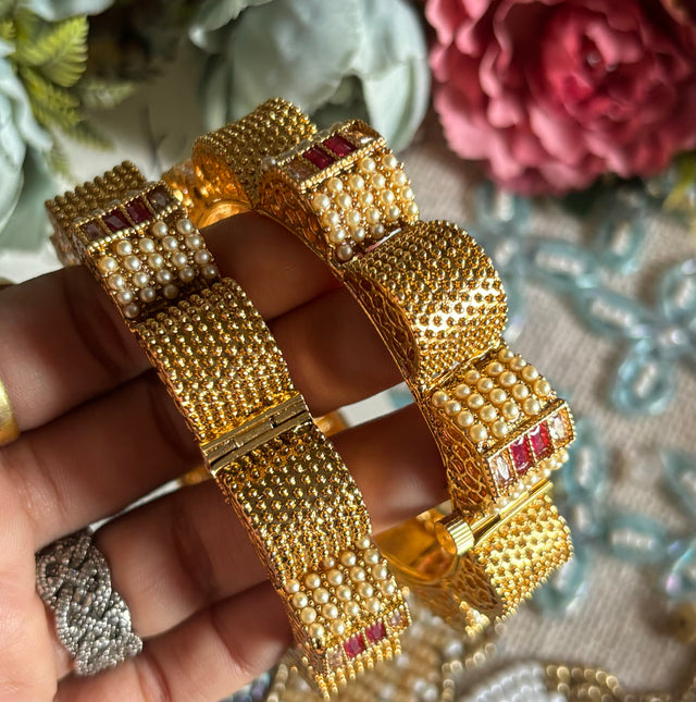 Ruby Gold bangles